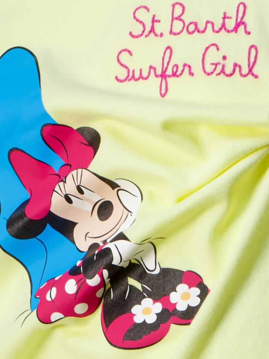 Mc2 Saint Barth Elly - Minnie Surfer Girl 92 Emb In Yellow