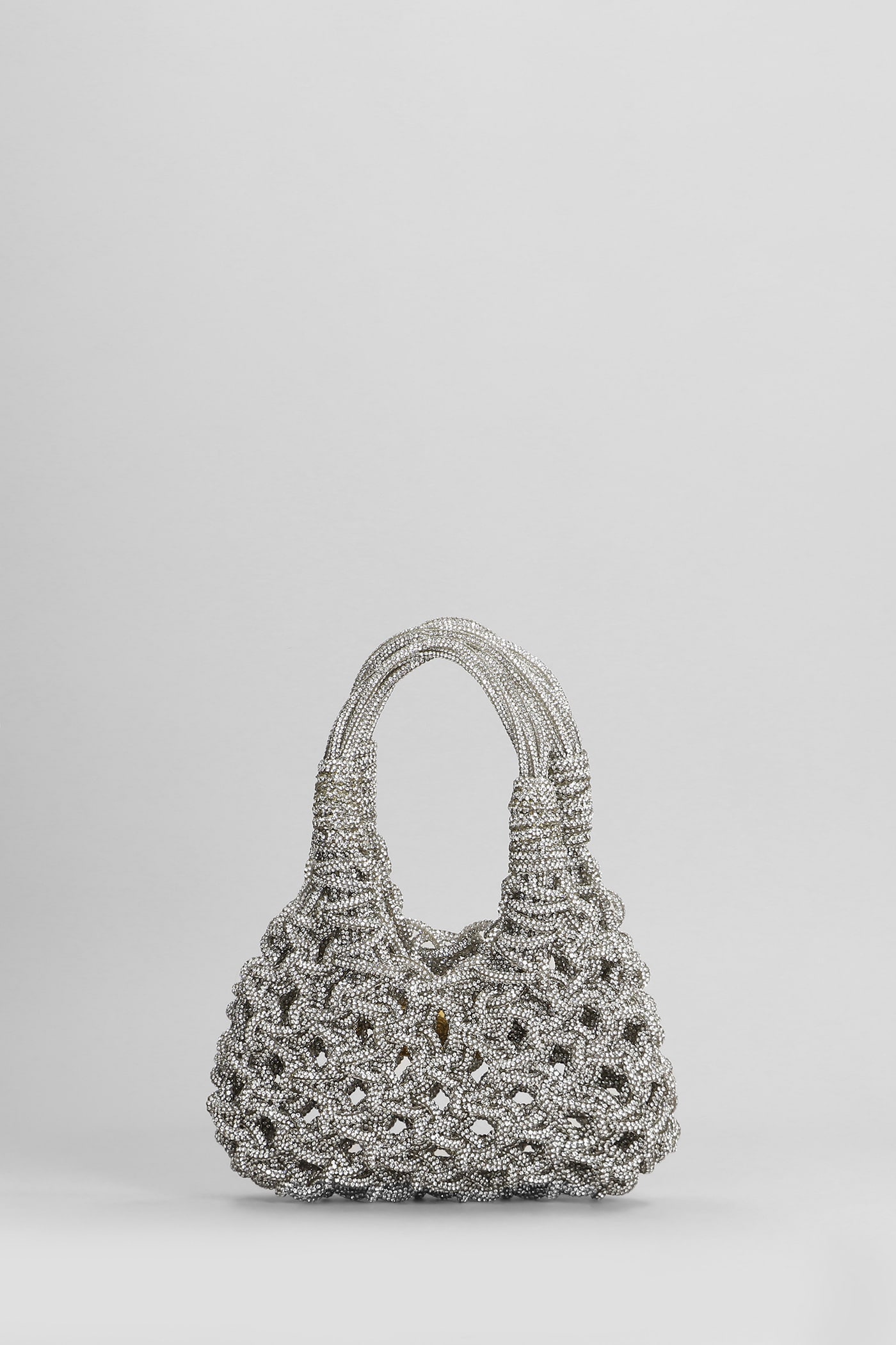 Vannifique Mini Hand Bag In Silver Resin