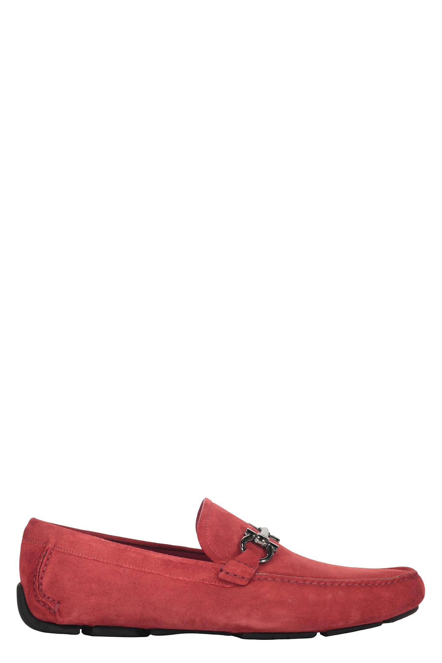 Ferragamo Gancini-detail Loafers In Red