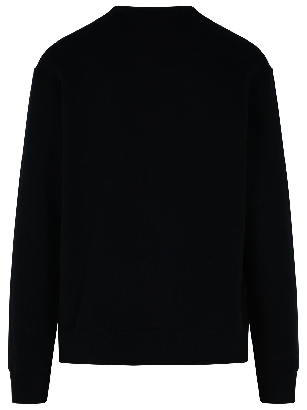 Shop Maison Kitsuné Black Cotton Sweatshirt