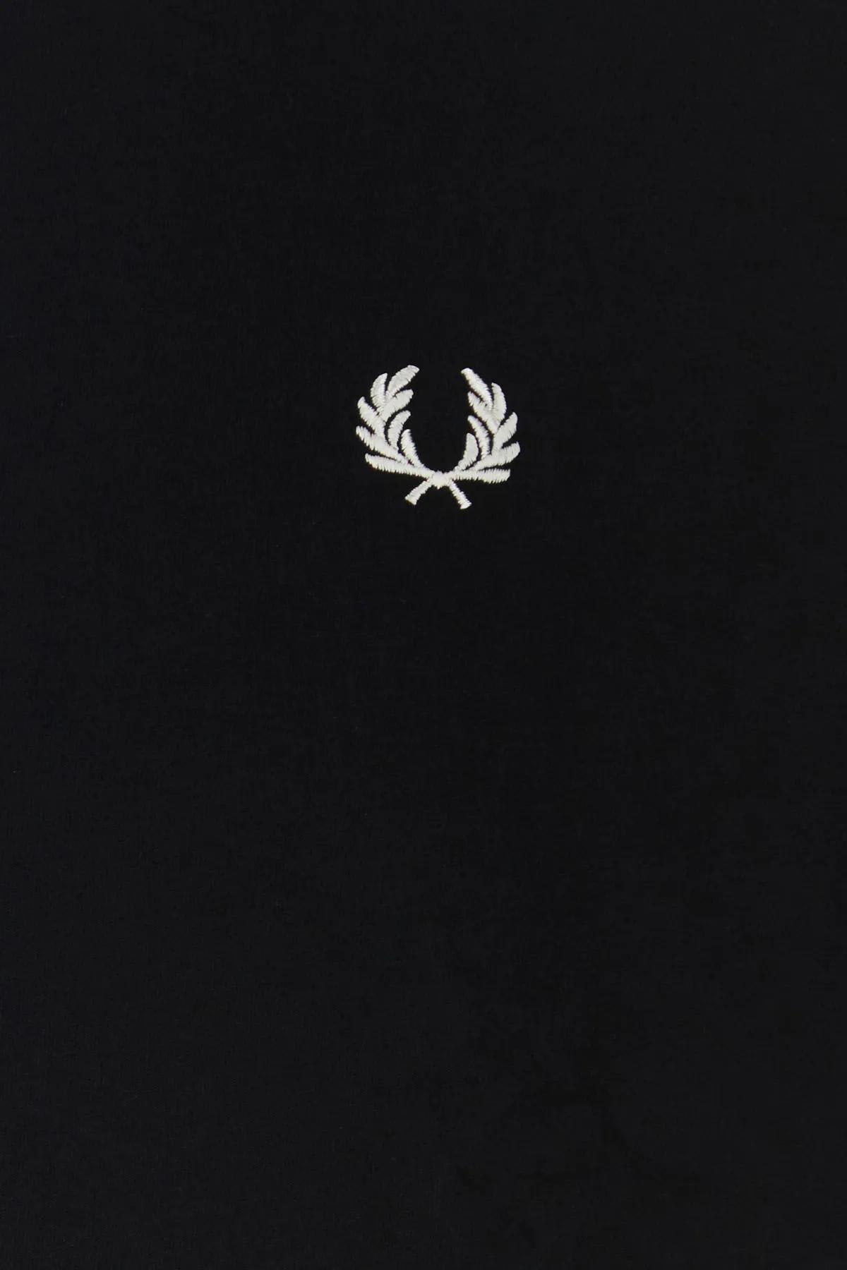 Shop Fred Perry Black Cotton T-shirt
