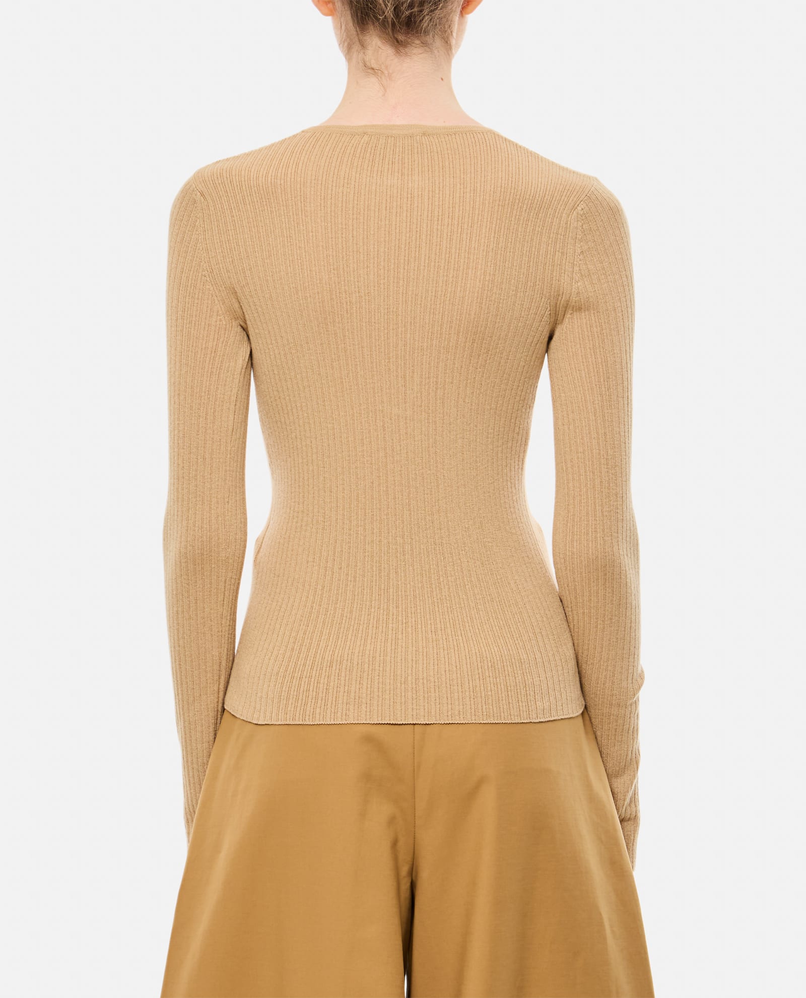 Shop Max Mara Urlo Long Sleeve Top In White