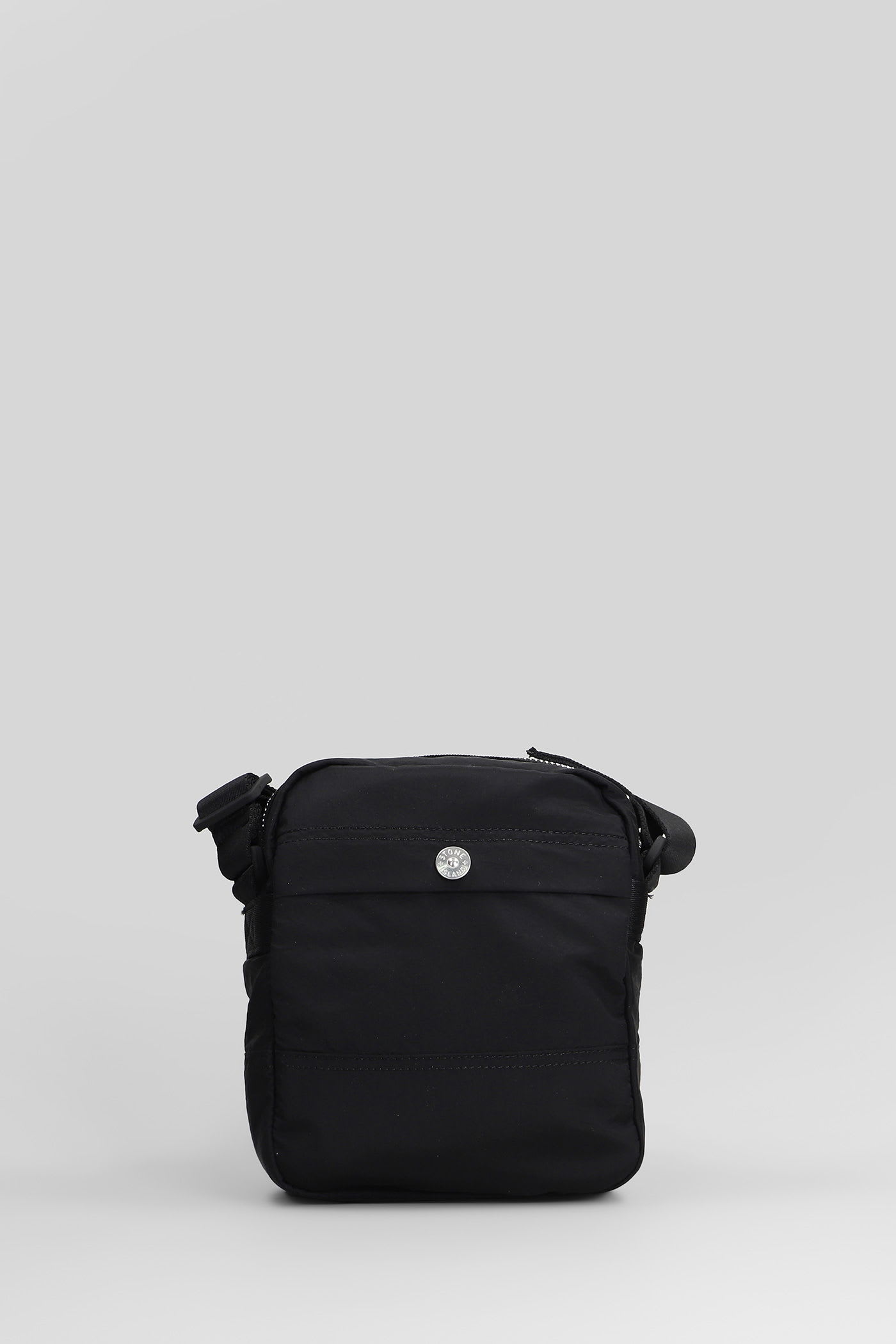 Stone Island Waist Bag In Black Polyamide In Black