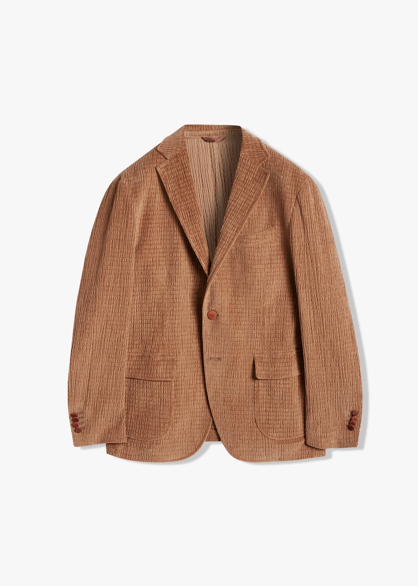 Aabenzio Single-breasted Jacket With Patch Pockets