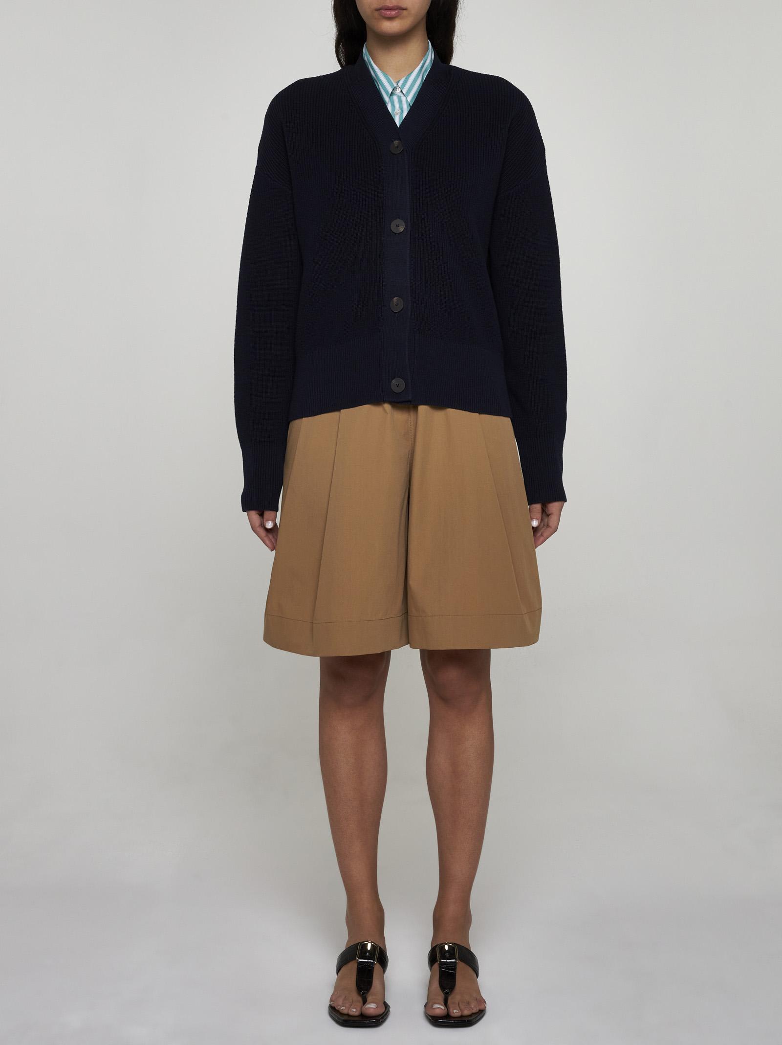 Studio Nicholson Cito Cotton Shorts In Beige