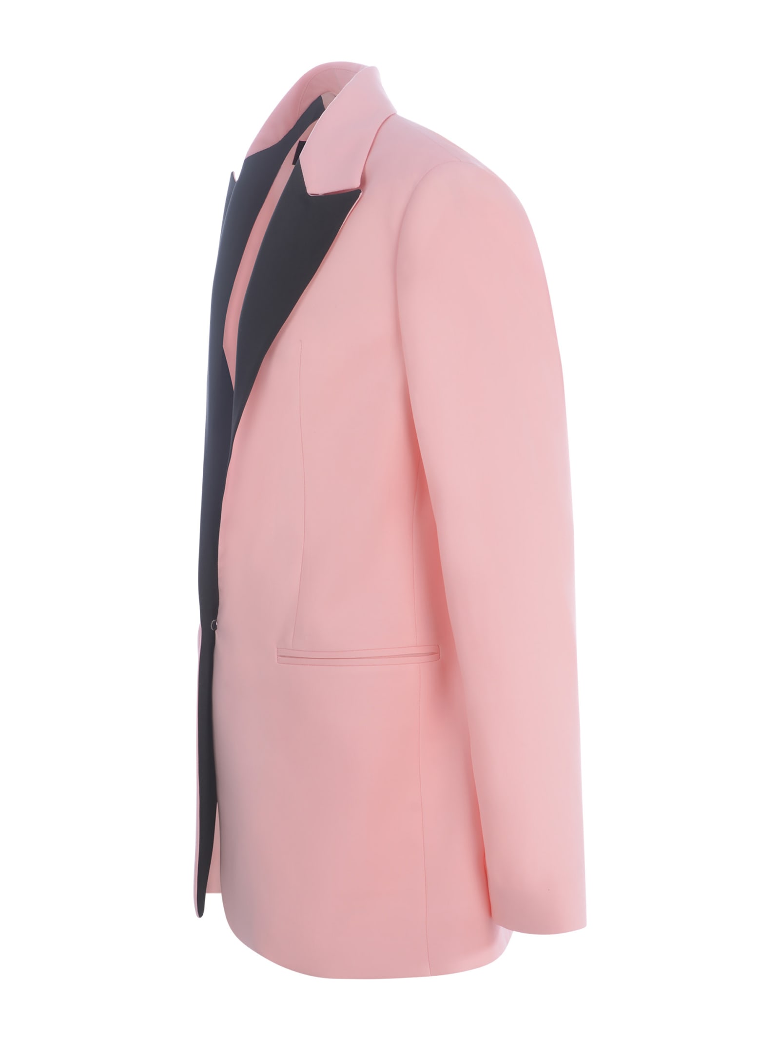 Shop Manuel Ritz Jacket Tuxedo  In Cool Wool In Rosa