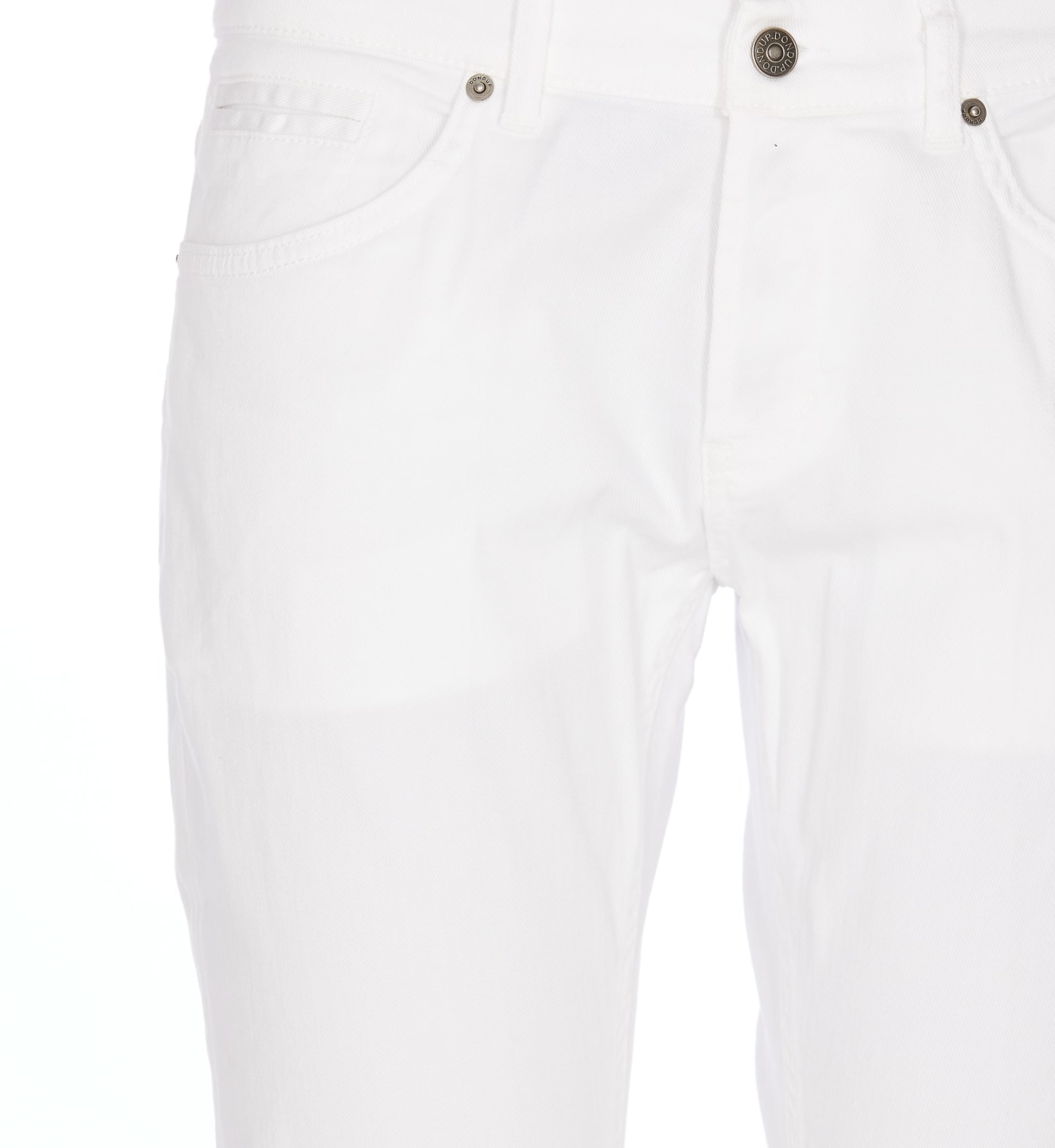 Shop Dondup George Jeans In Bianco