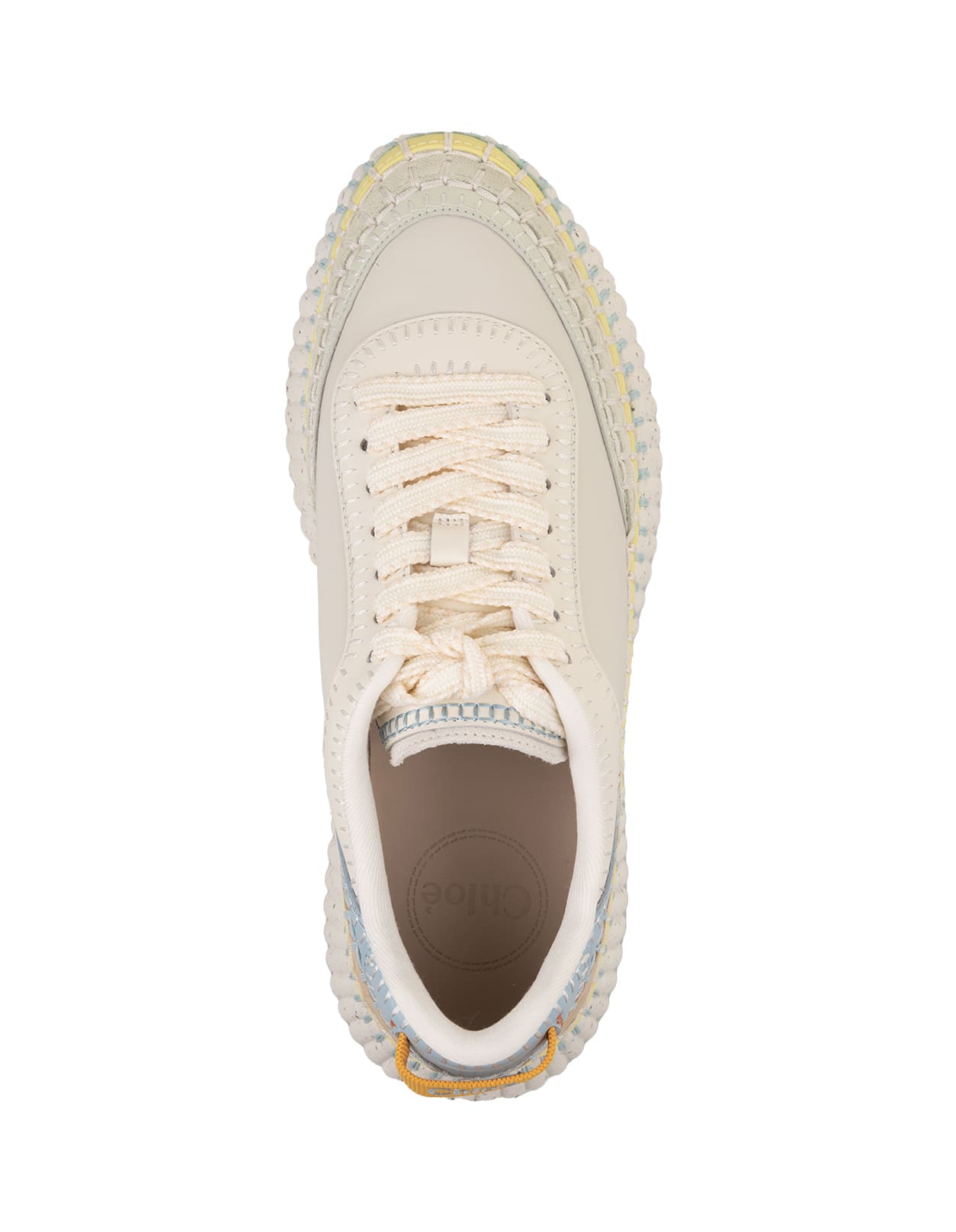 Shop Chloé Nama Sneakers With Inserts In White