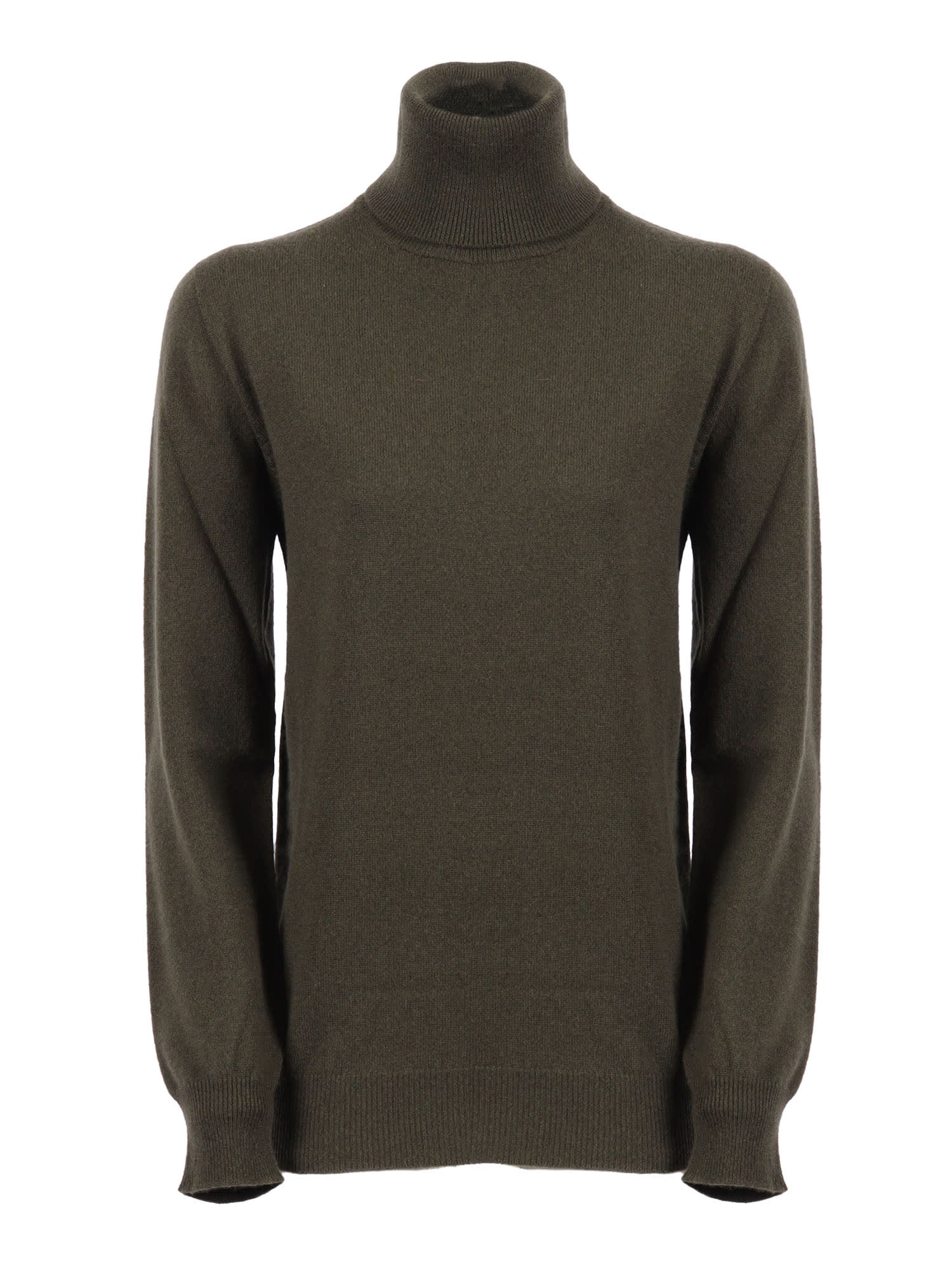 Kangra Cashmere Seamless Regular Fit Turtleneck Sweater In Multi