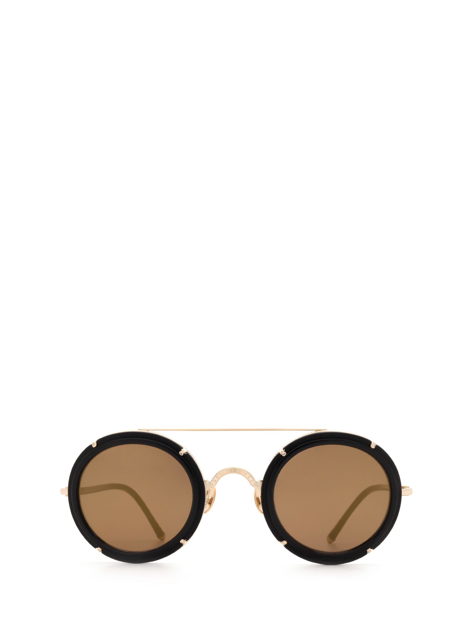 Matsuda M3080 Matte Black / Brushed Gold Sunglasses