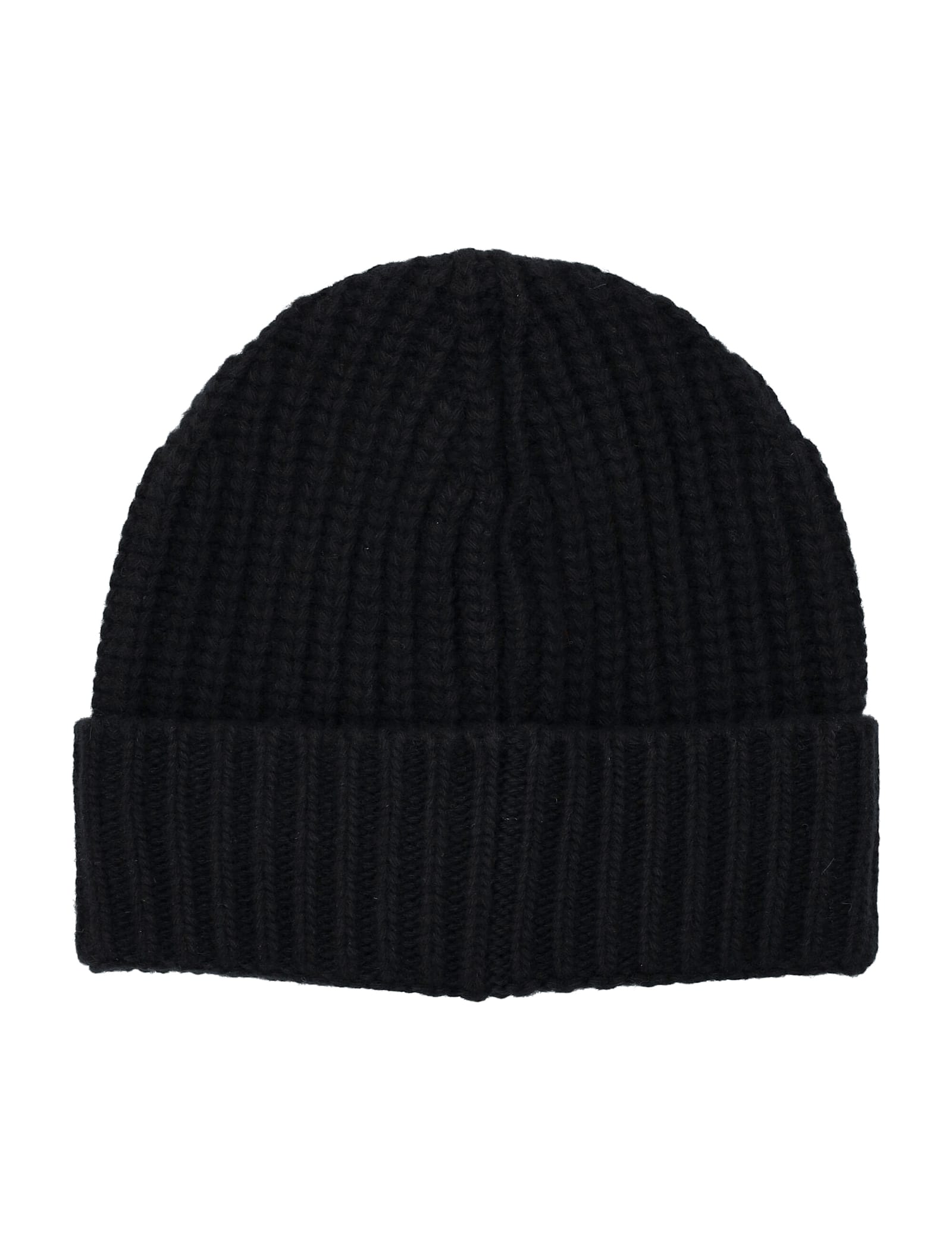 Shop Moncler Genius Ribbed Beanie In Black