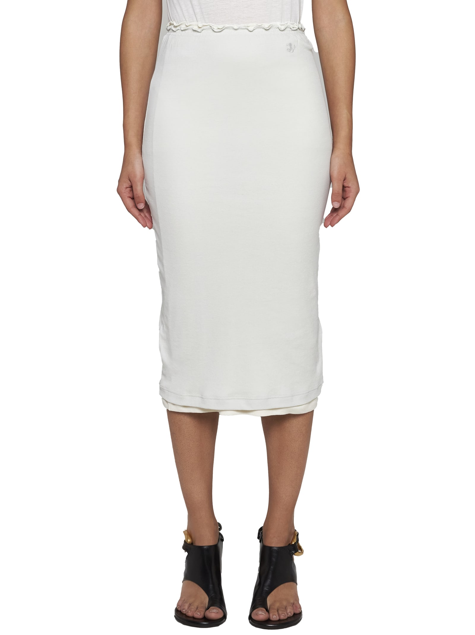 Shop Jil Sander Skirt In Polar