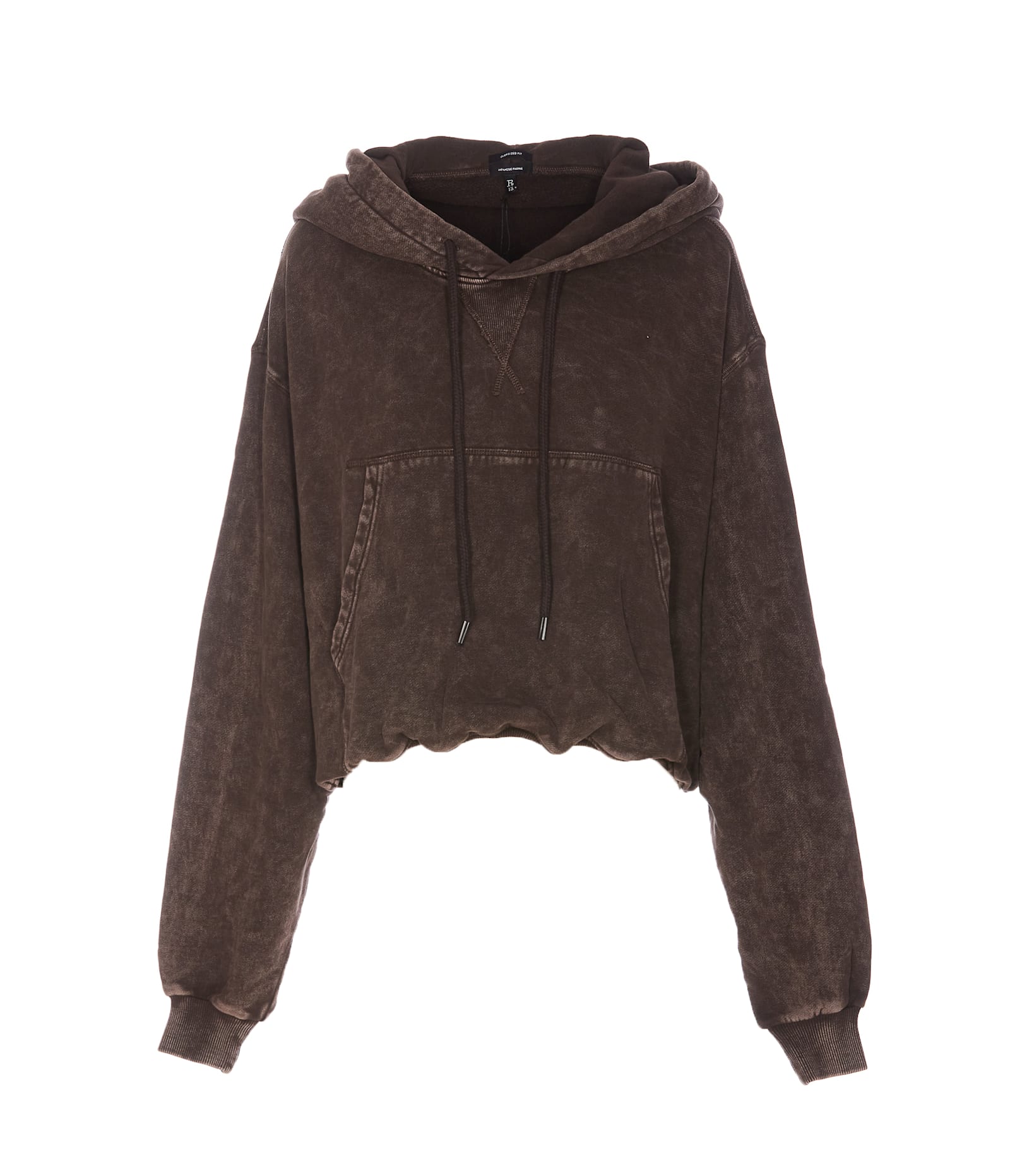 Shop R13 Balloon Hoodie In Brown