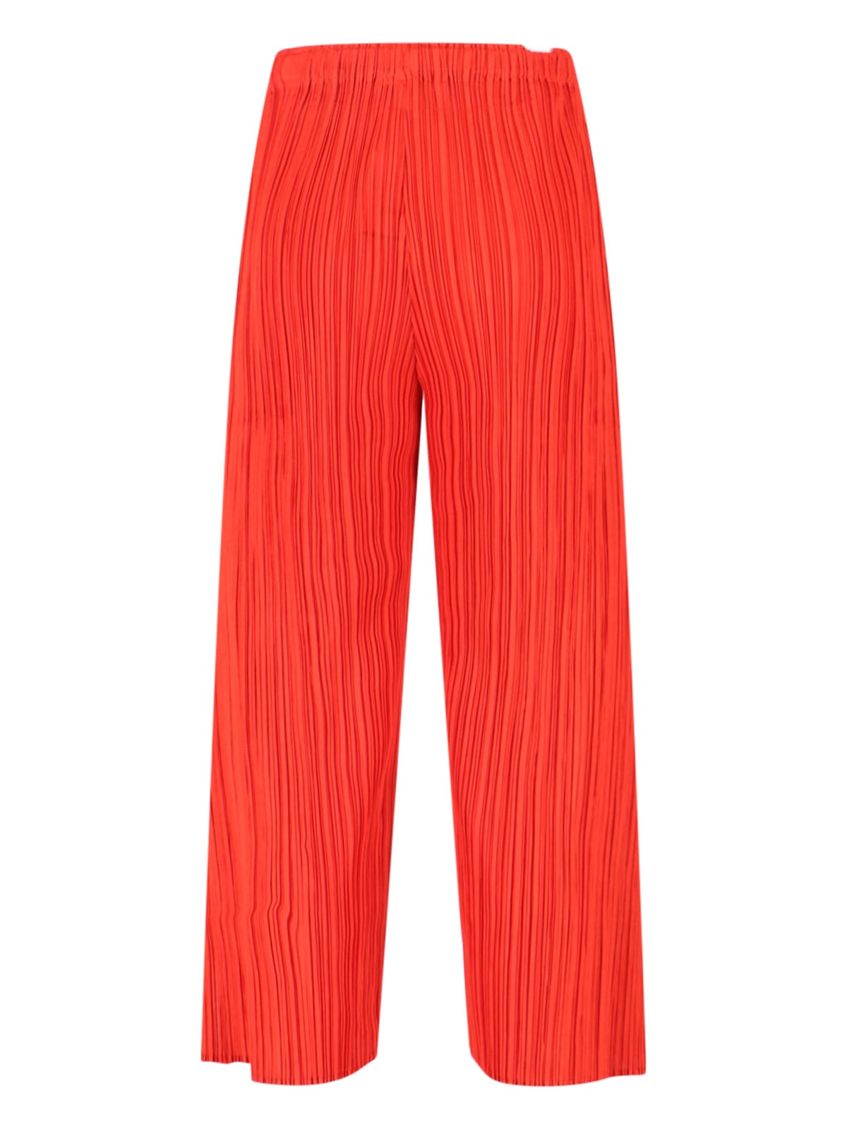 Issey Miyake Elastic Waist Casual Pants In Red