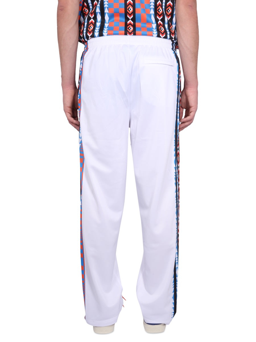 Marcelo Burlon County Of Milan Marcelo Burlon Jogging Pants With High Neck And Zipper Closure In White