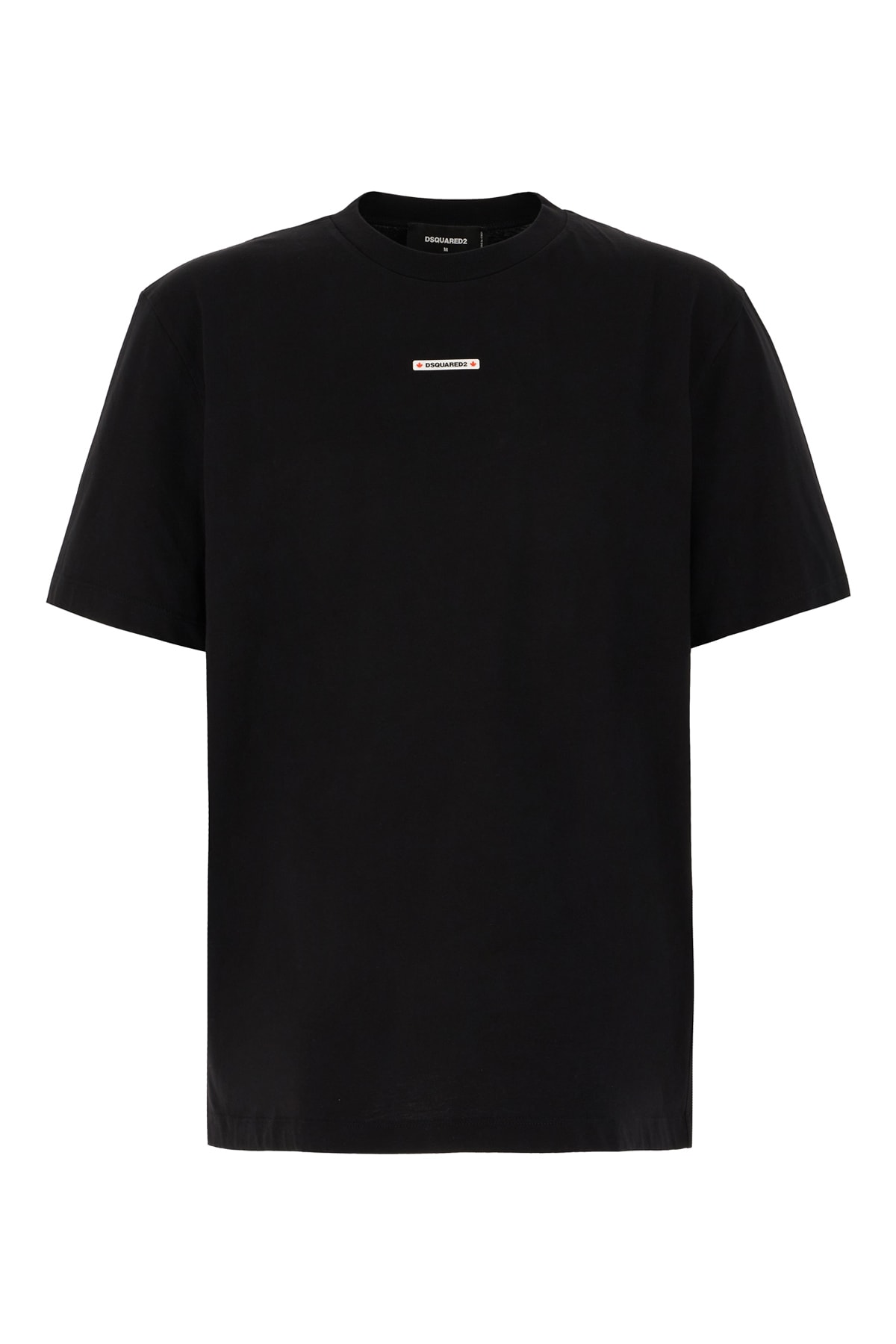 Dsquared2 Dsquared Man Black Cotton T-shirt In Black