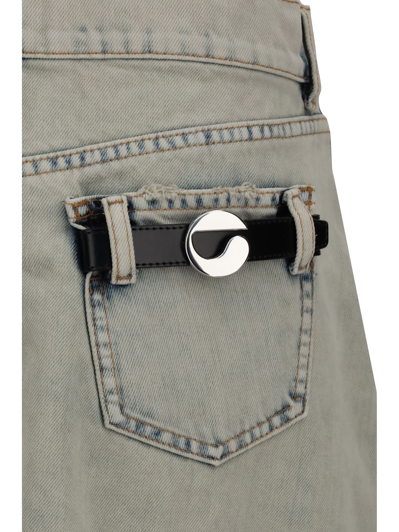 Coperni Denim Skirt With Multiple Pockets