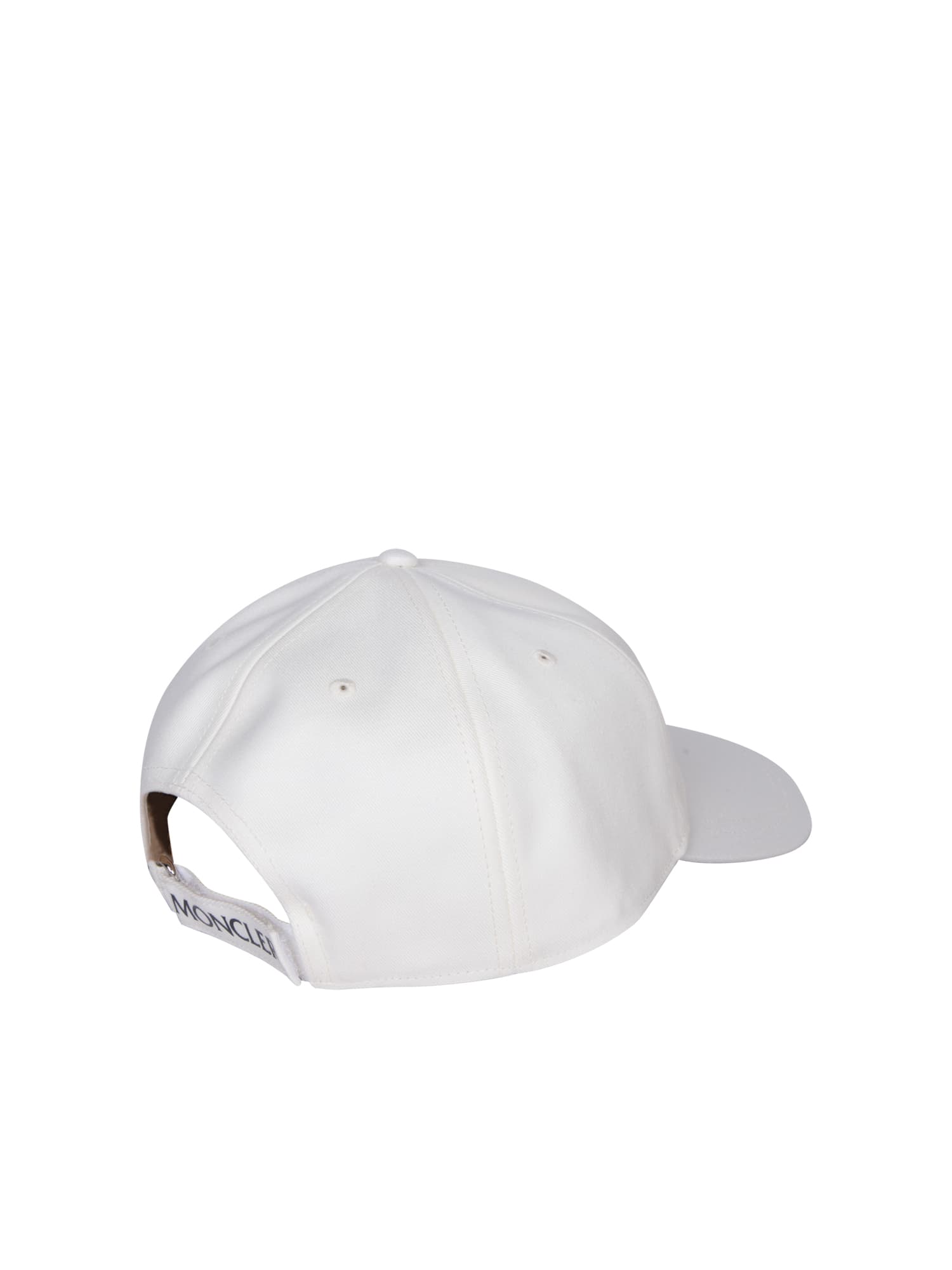 Shop Moncler Logo Patch White Hat