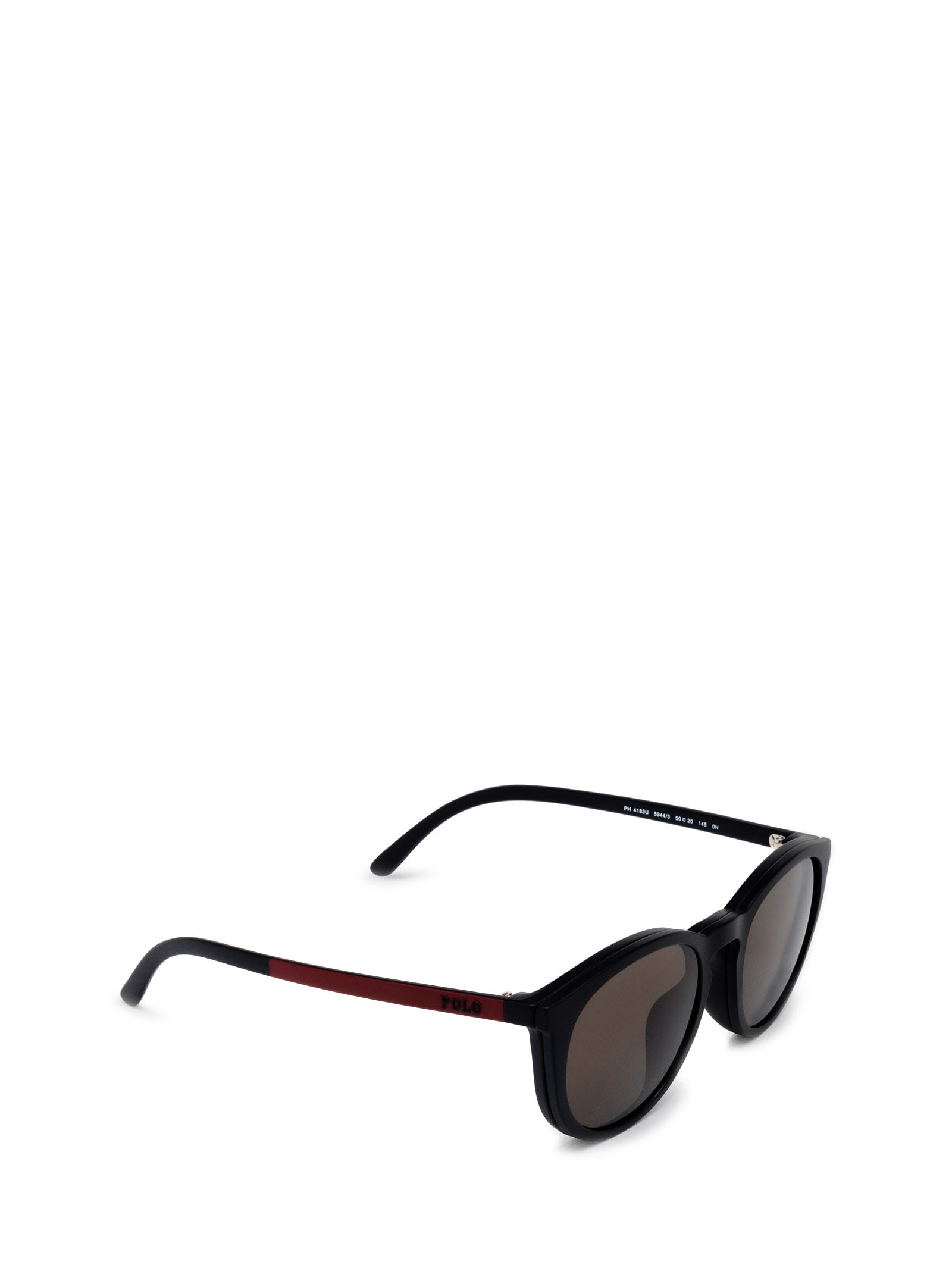 Shop Polo Ralph Lauren Ph4183u Matte Black Sunglasses