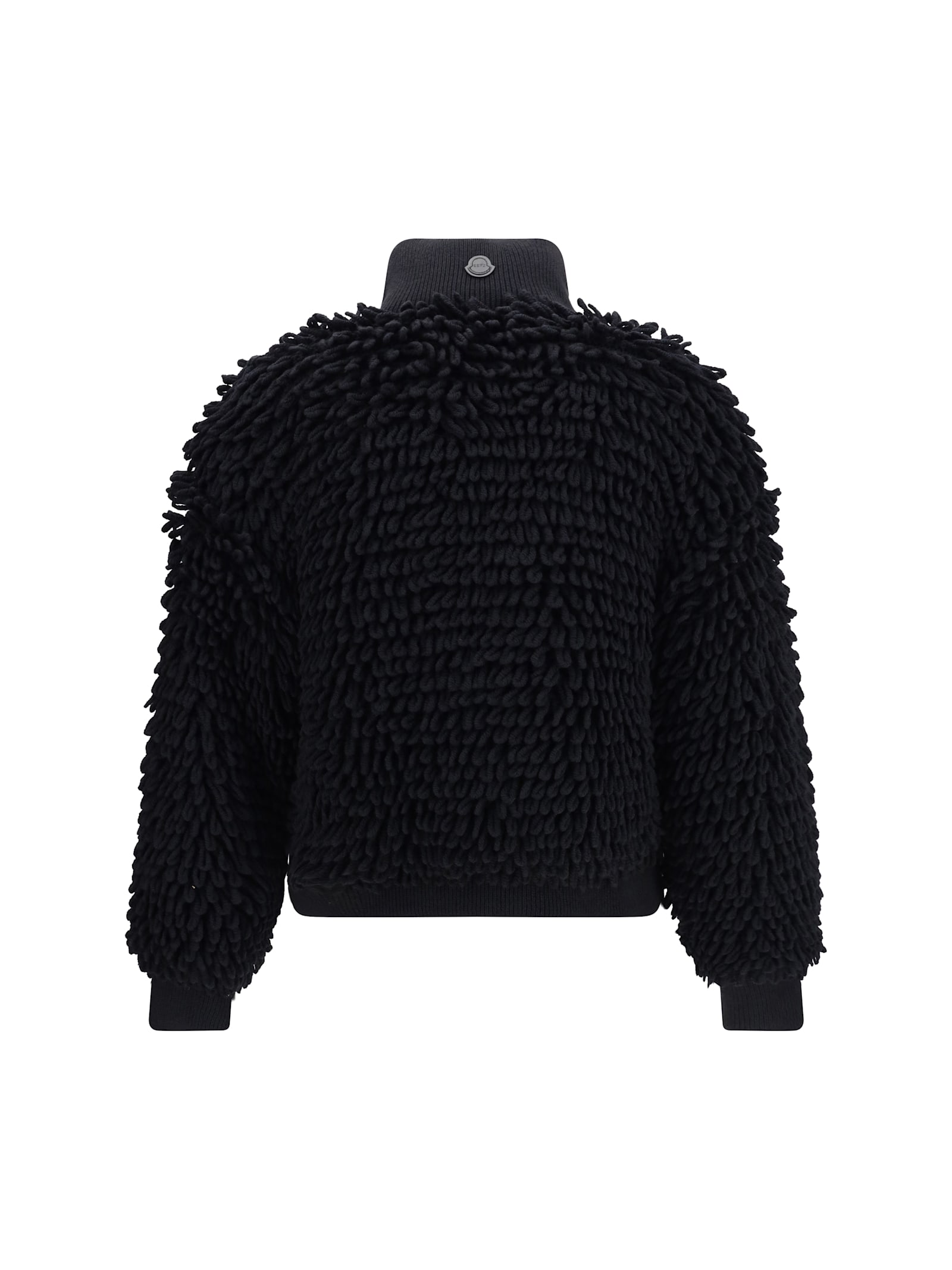 Moncler Genius X Ee72 By Edward Enninful Wool-blend Down Cardigan In Black