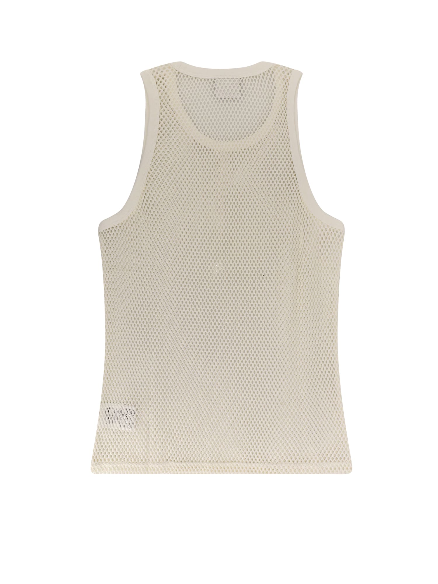 Shop Courrèges Top In Heritage White