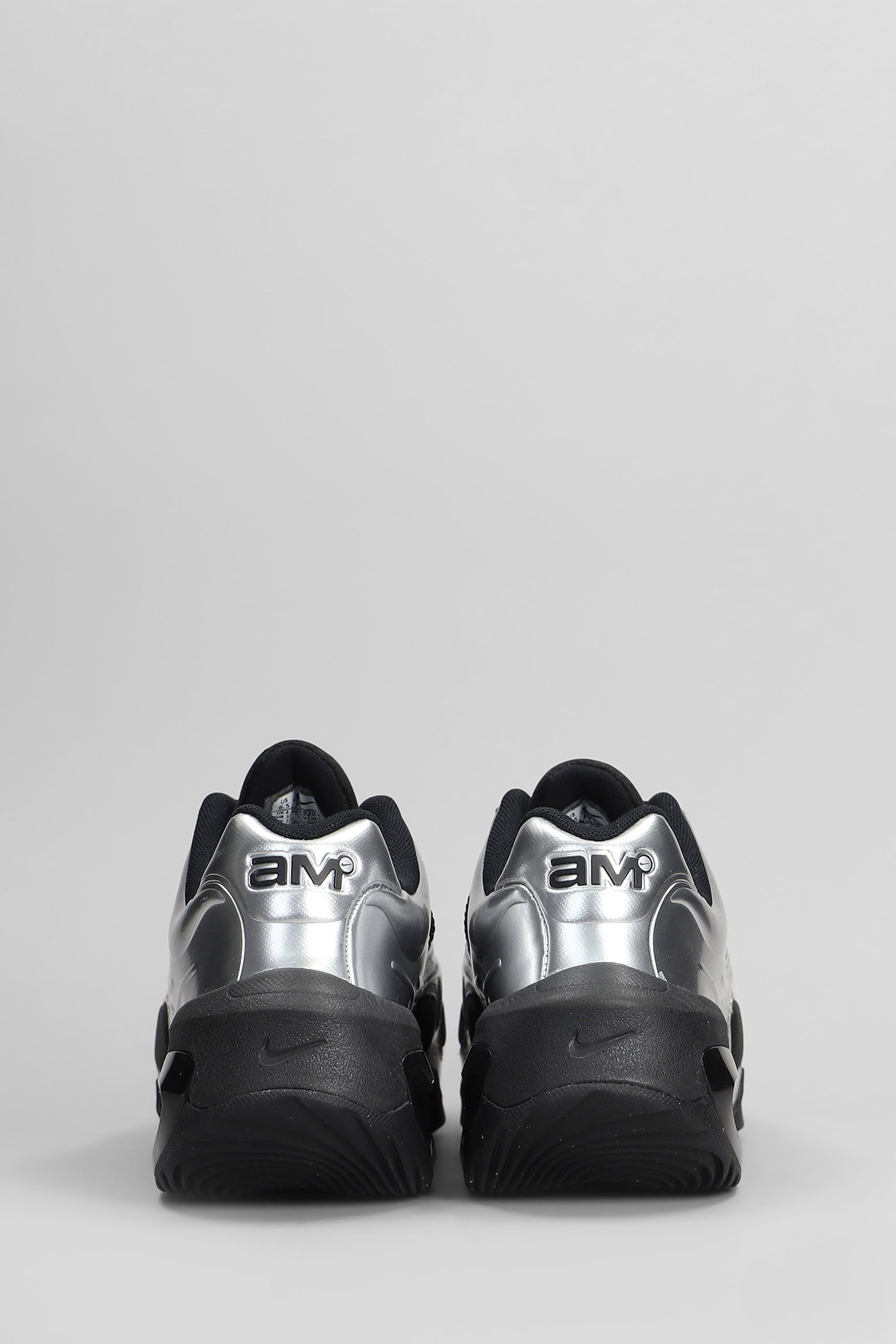 Nike Air Max Muse Sneakers In Silver Leather And Fabric In Multi