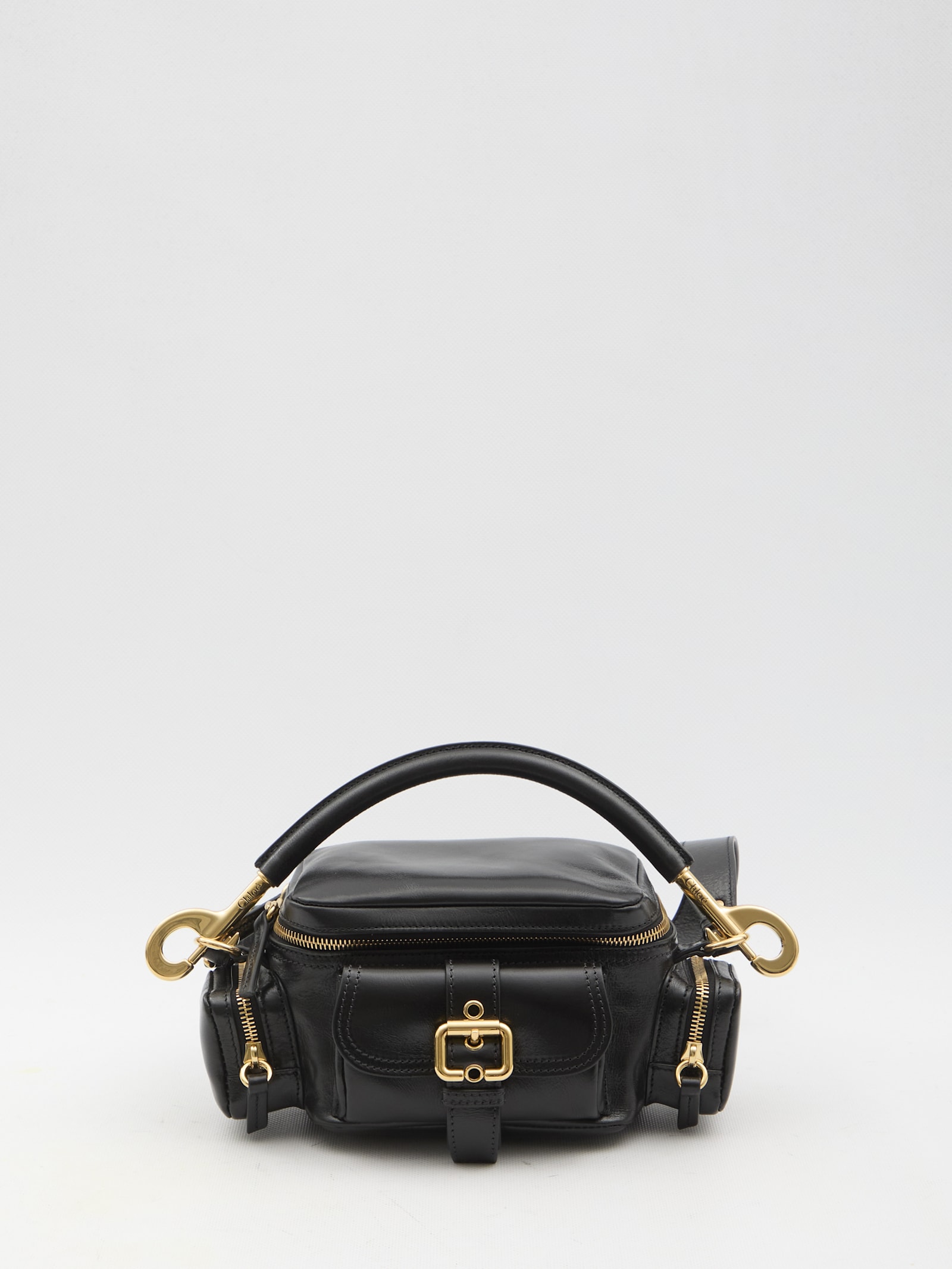 Shop Chloé Small Camera Bag In Black