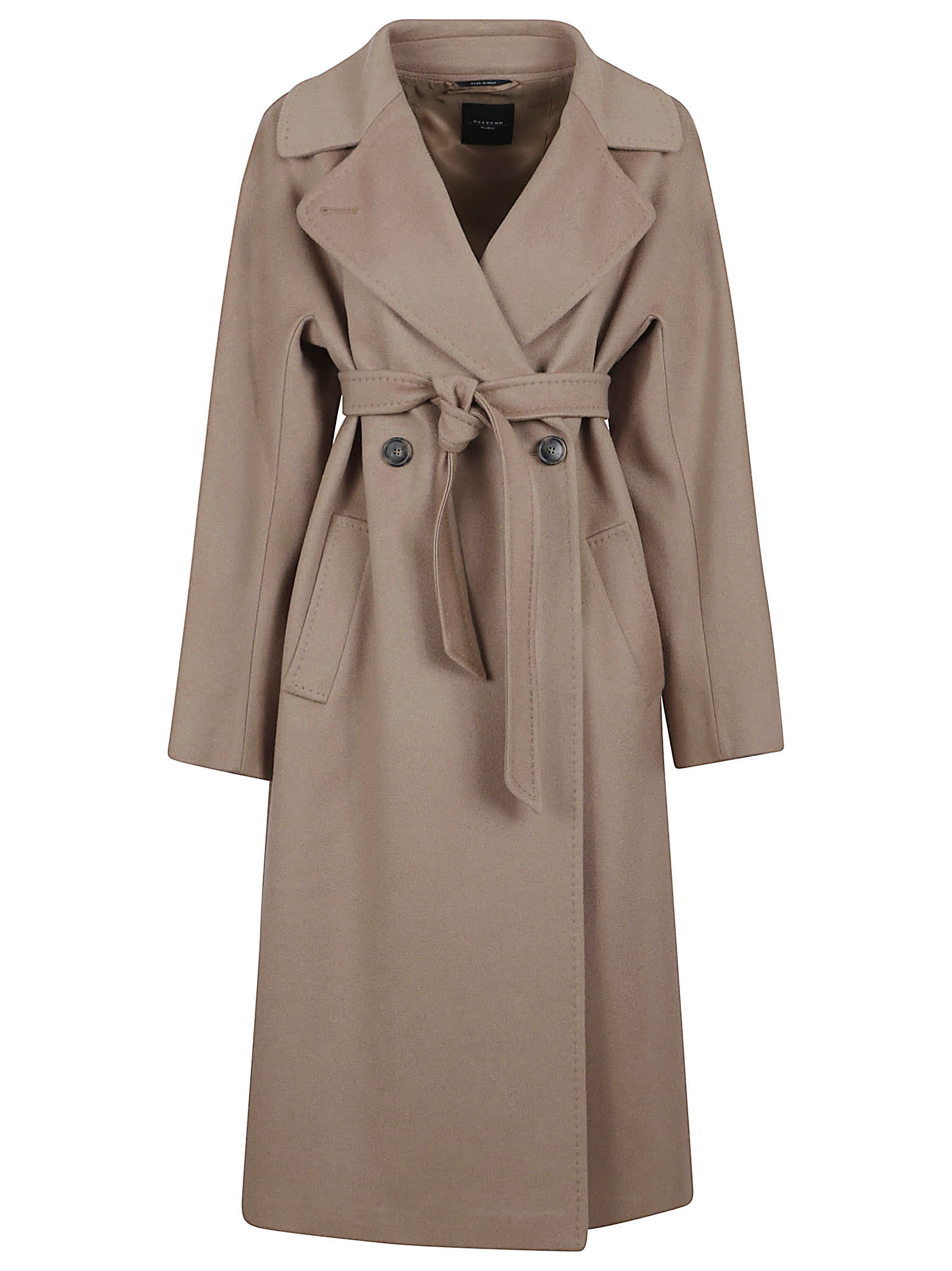 Weekend Max Mara Cascia Coat In Brown