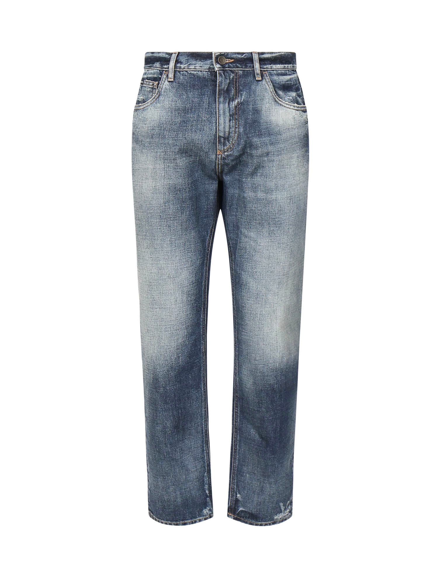 Dolce & Gabbana Denim-Hose mit Plakette