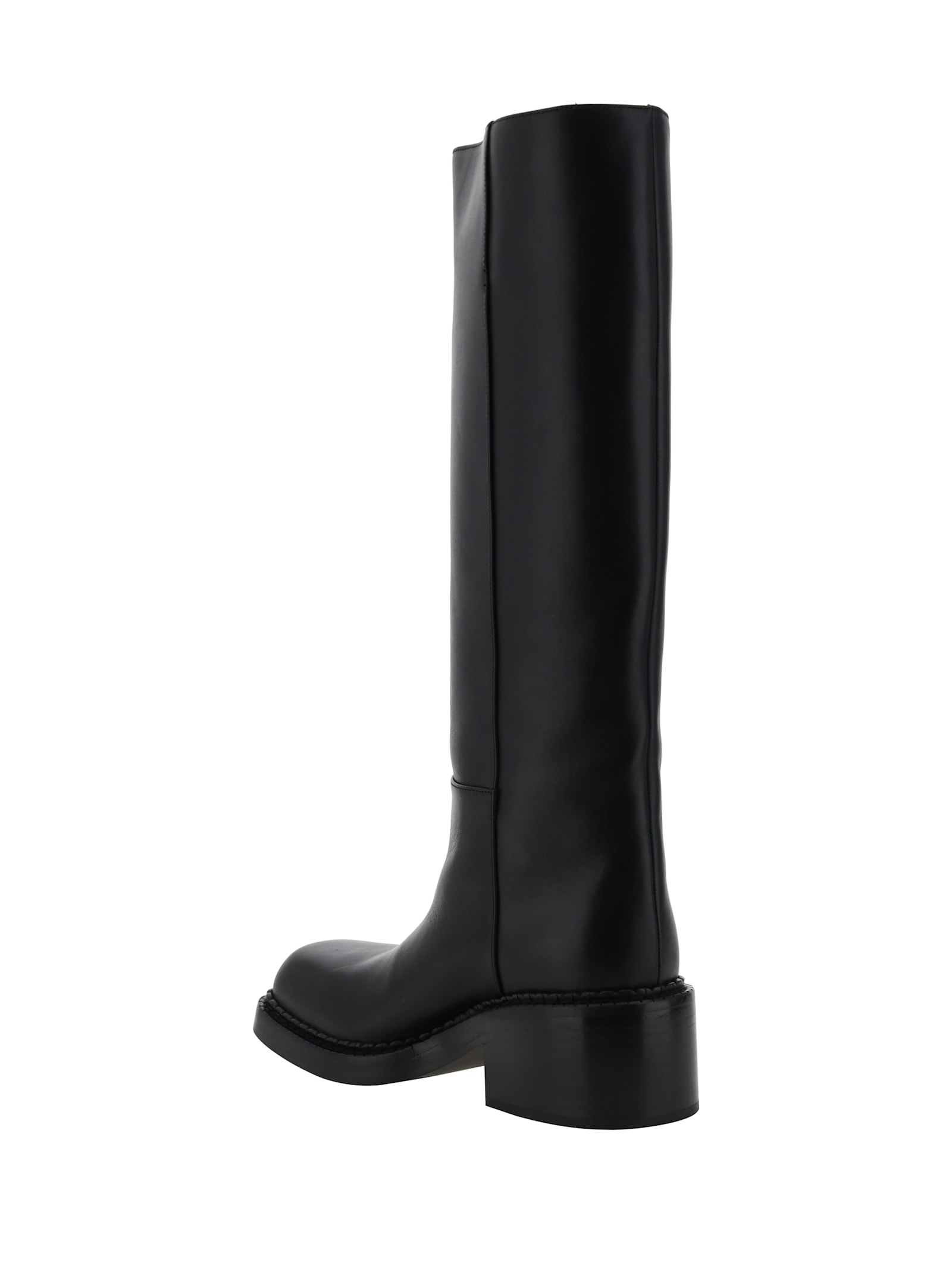 Shop Prada Boots In Nero