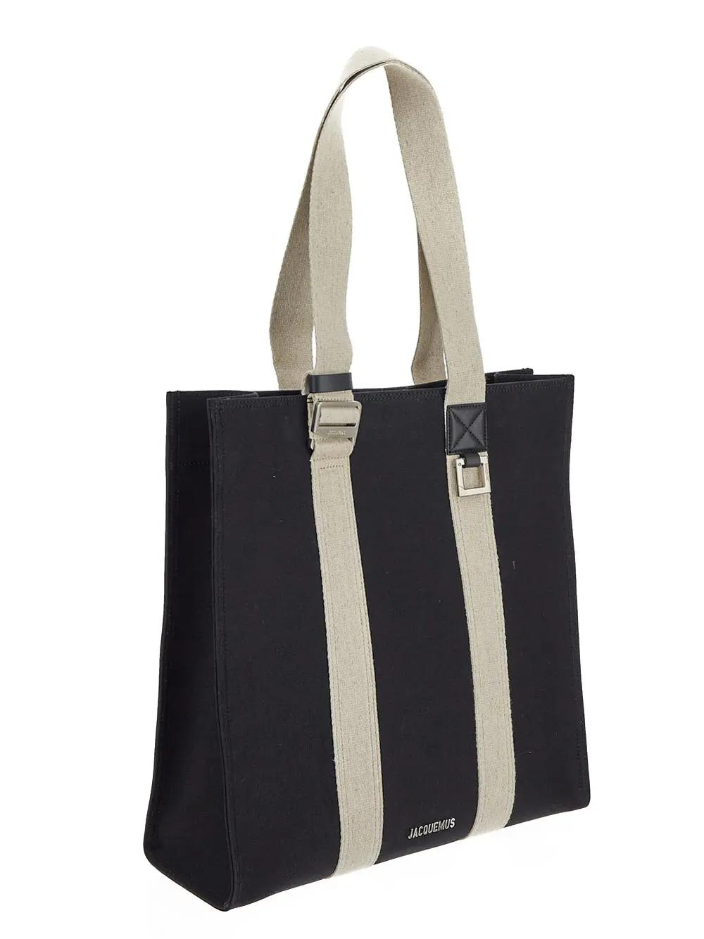 Shop Jacquemus Le Cabas Cuerda Tote Bag In Black