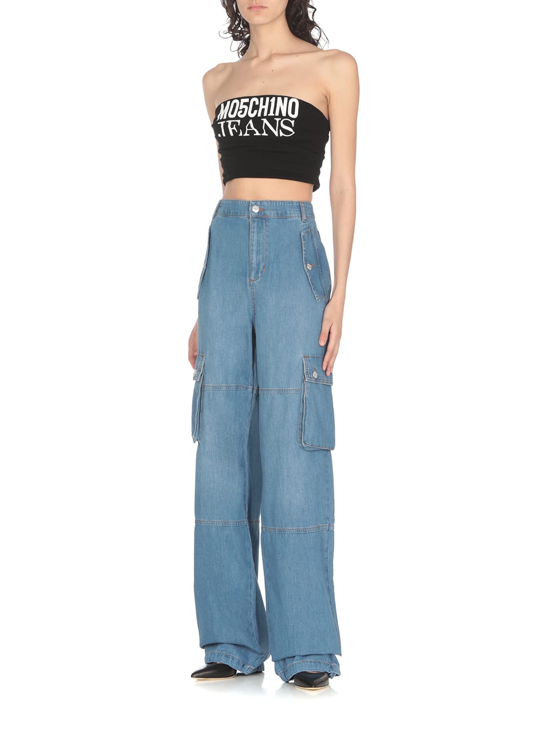 Moschino Cargo Pants In Blue
