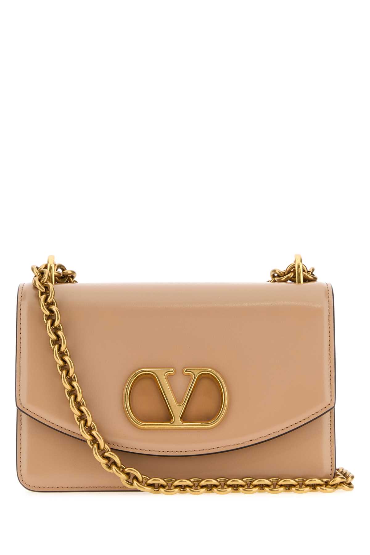 Valentino Vain Foldover Top Small Shoulder Bag In Pink