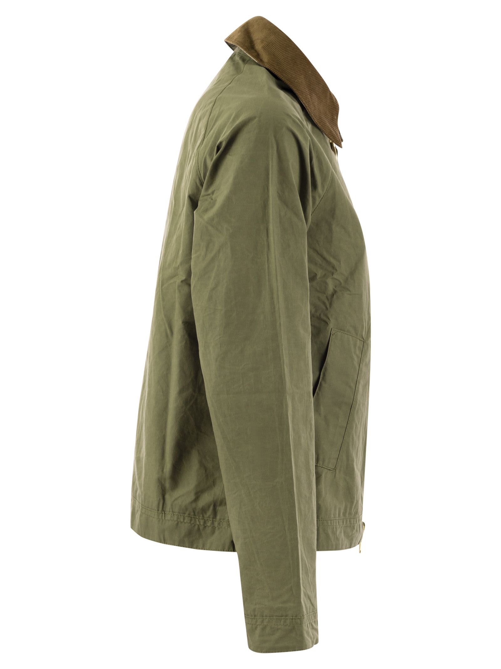 Shop Barbour Campbell - Short Mackintosh In Military Green