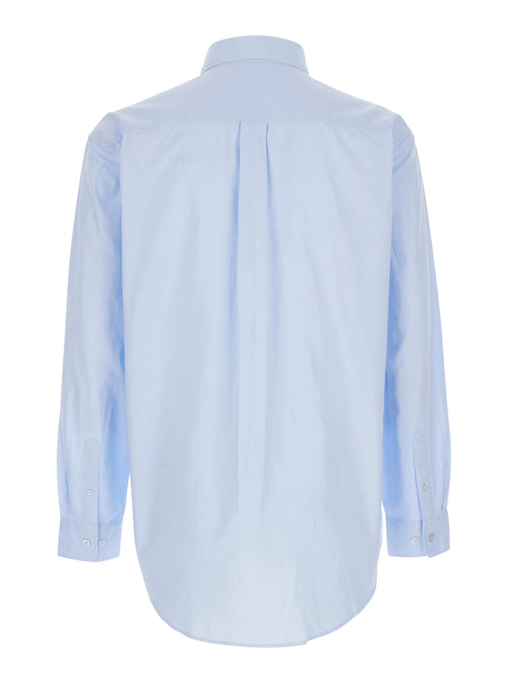 Shop Drôle De Monsieur La Chemise Oxford In Light Blue