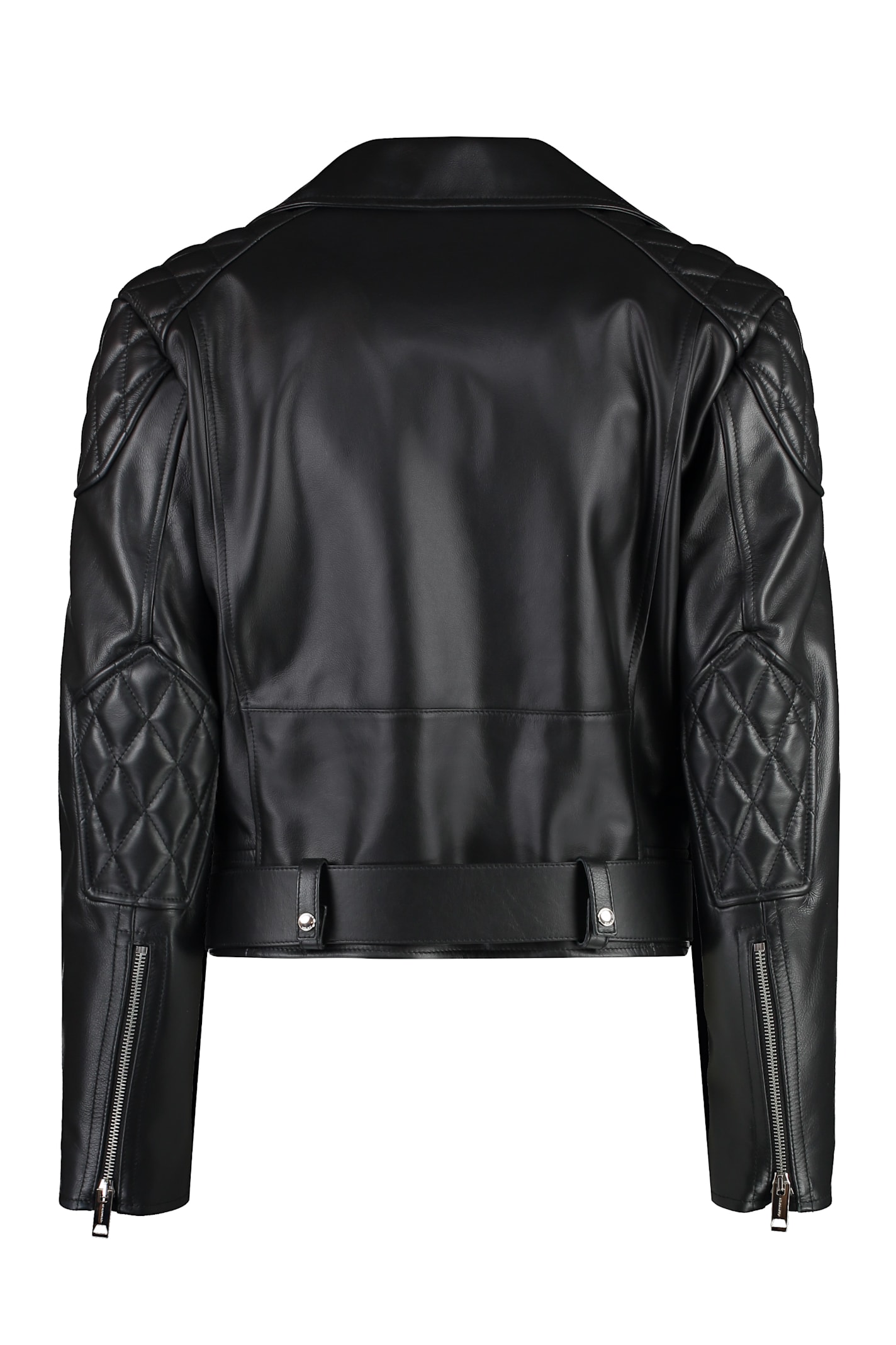 Burberry Calf Leather Jacket In Black