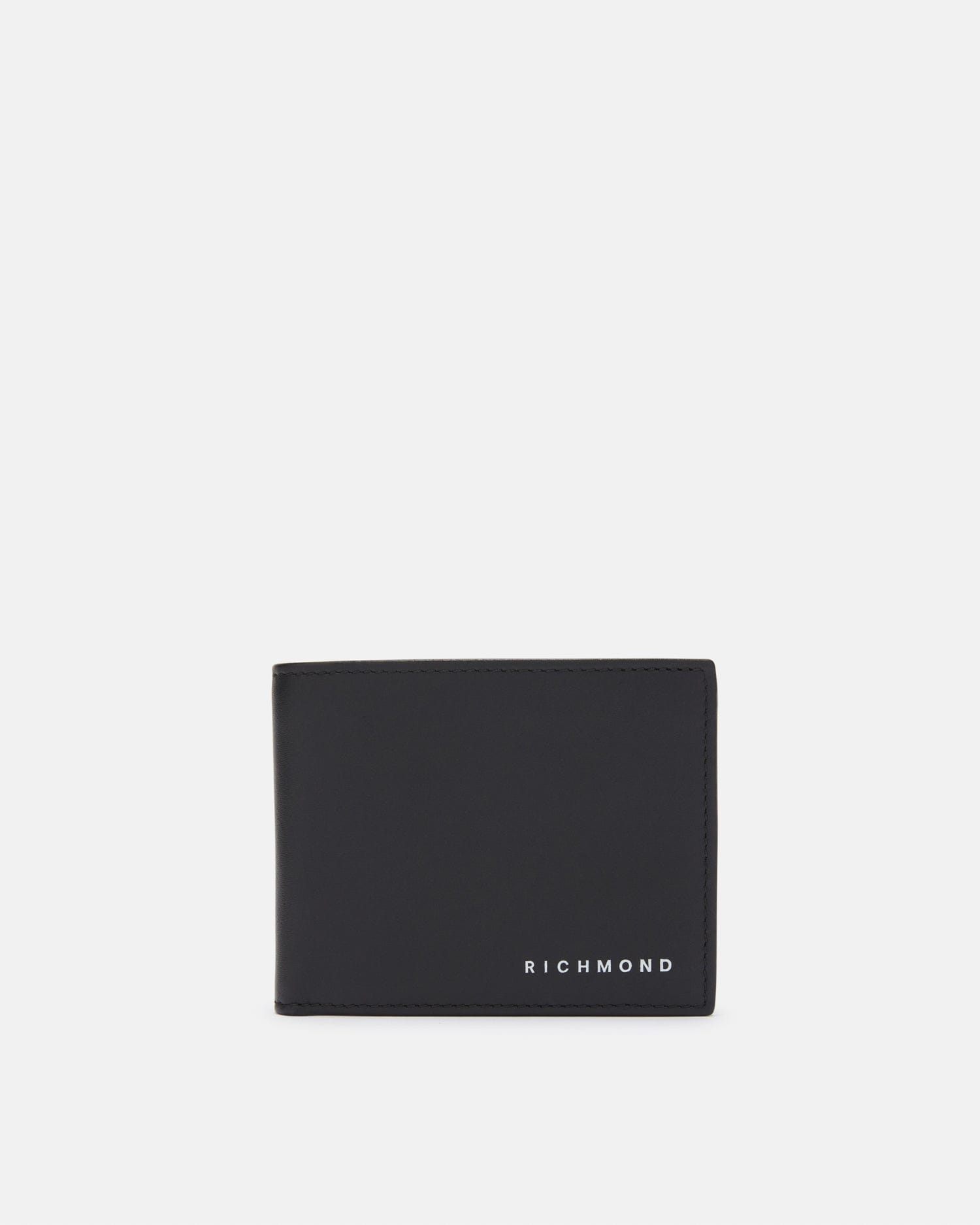 Shop John Richmond Wallets With Logo In Nero