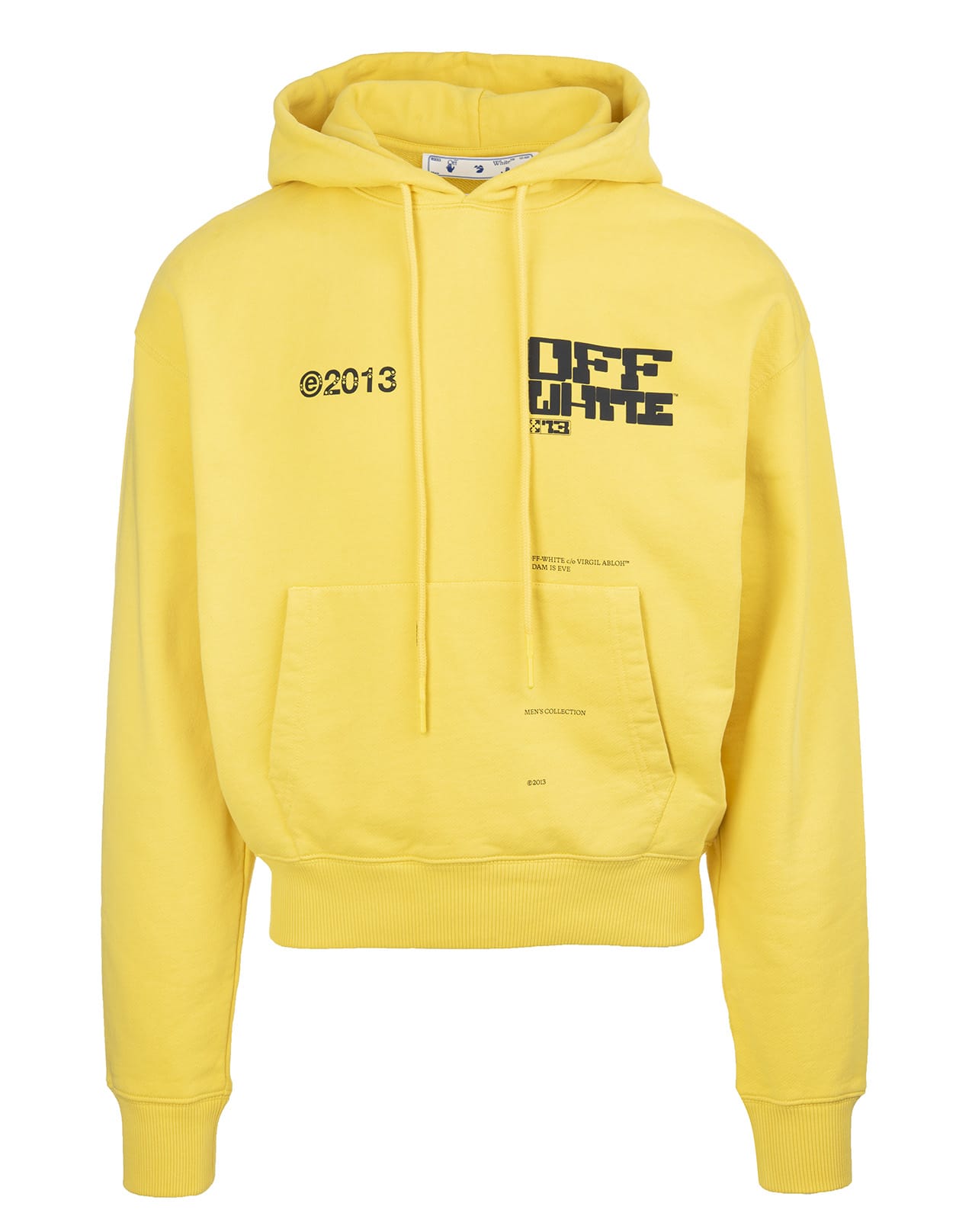 OFF-WHITE MAN YELLOW TECH MARKER ARROWS HOODIE,OMBB037S21FLE004 1910