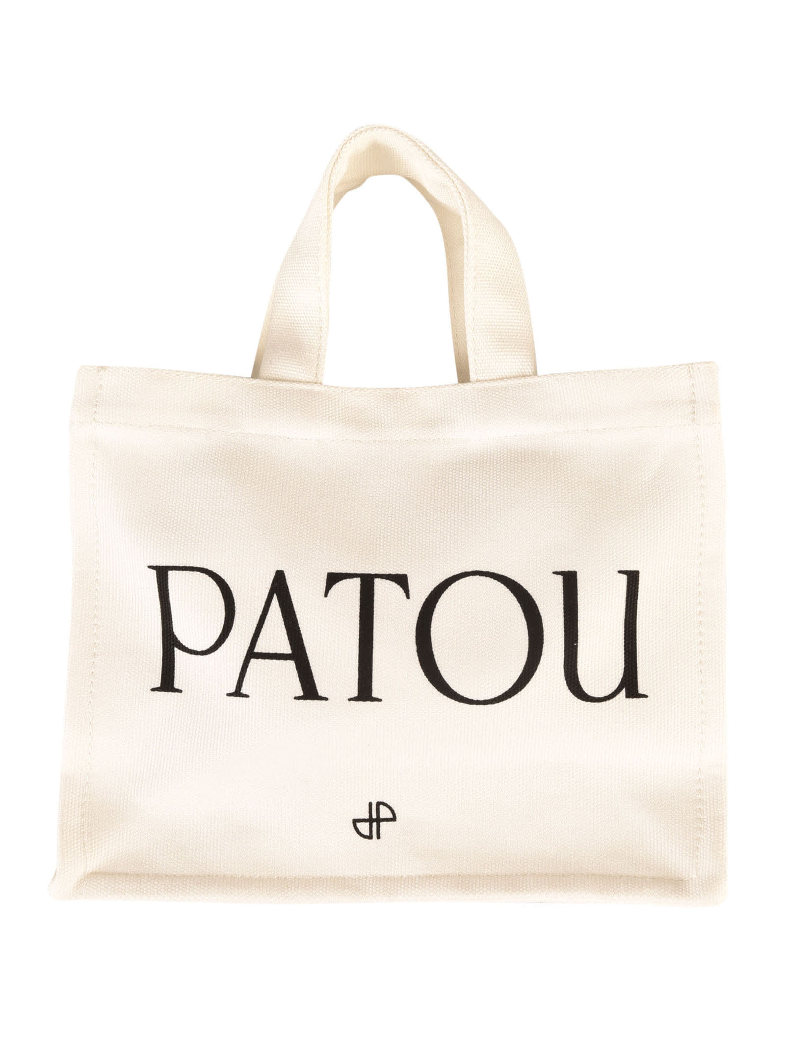 Patou Print Small Tote In White
