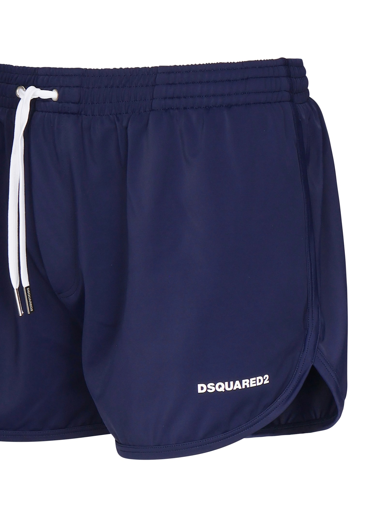 Dsquared2 Logo Lycra Swimsuit In Blue