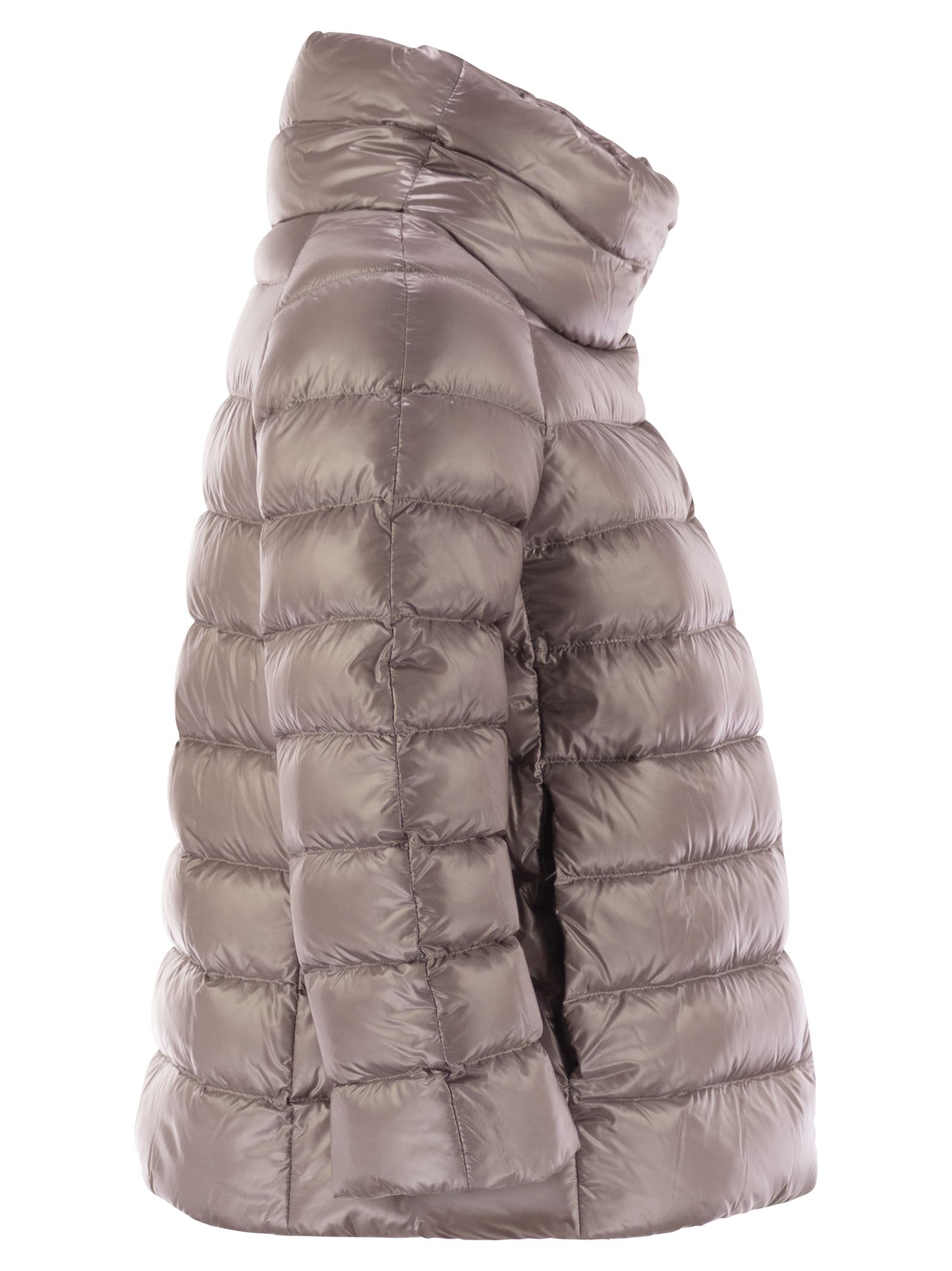 Herno Sofia Down Jacket In Brown
