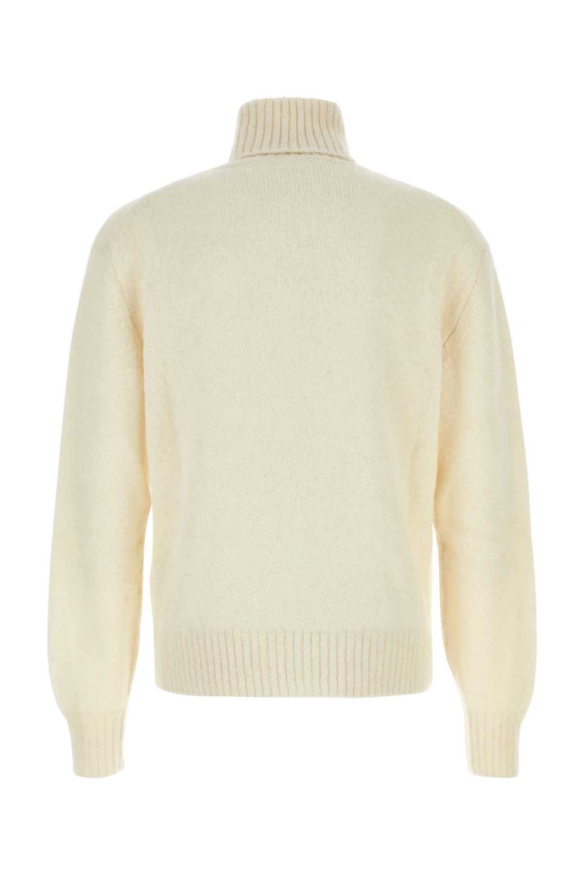 Shop Tom Ford Ivory Alpaca Blend Sweater In White