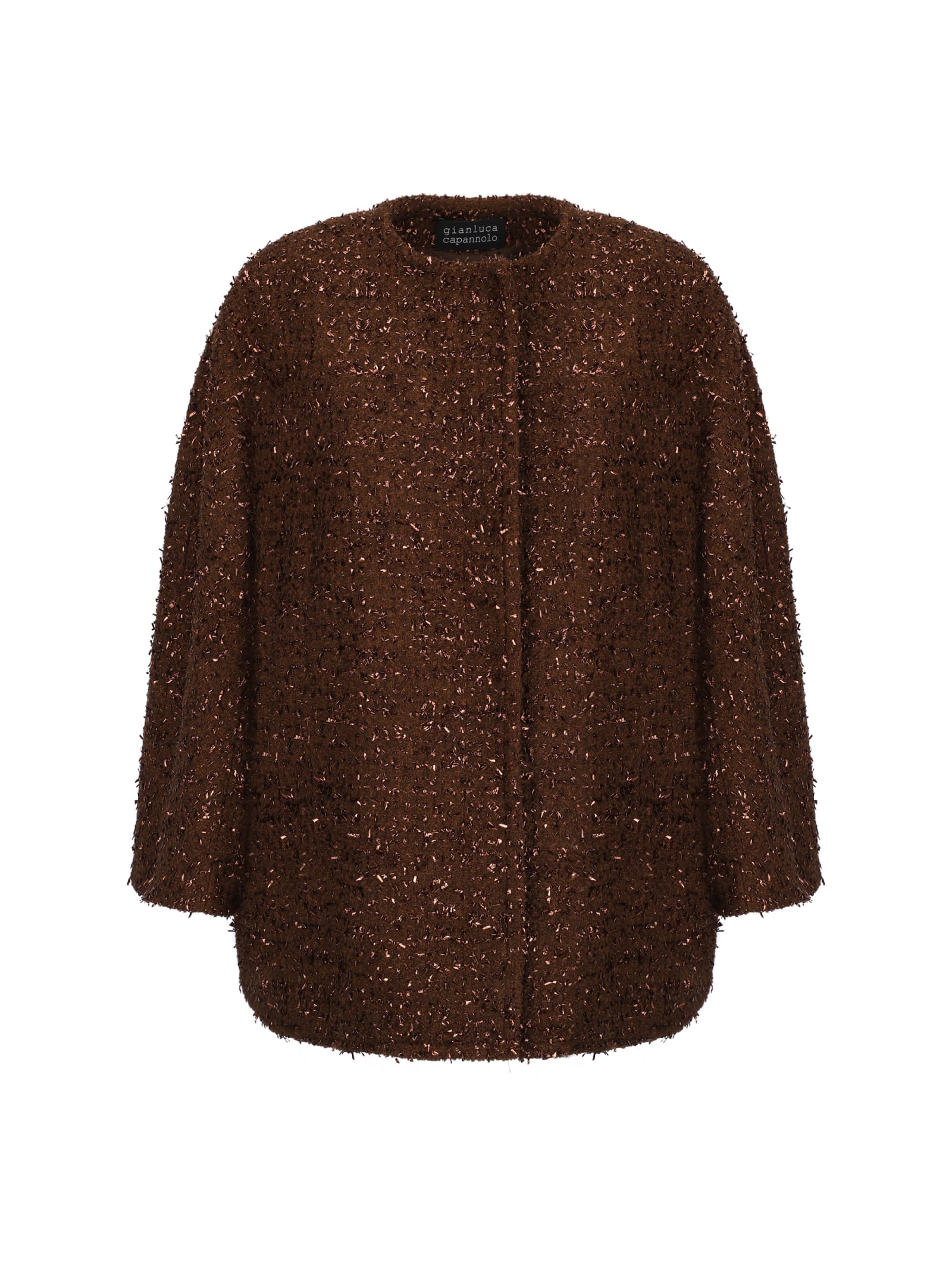 Shop Gianluca Capannolo Kim Jacket In Choco/rust