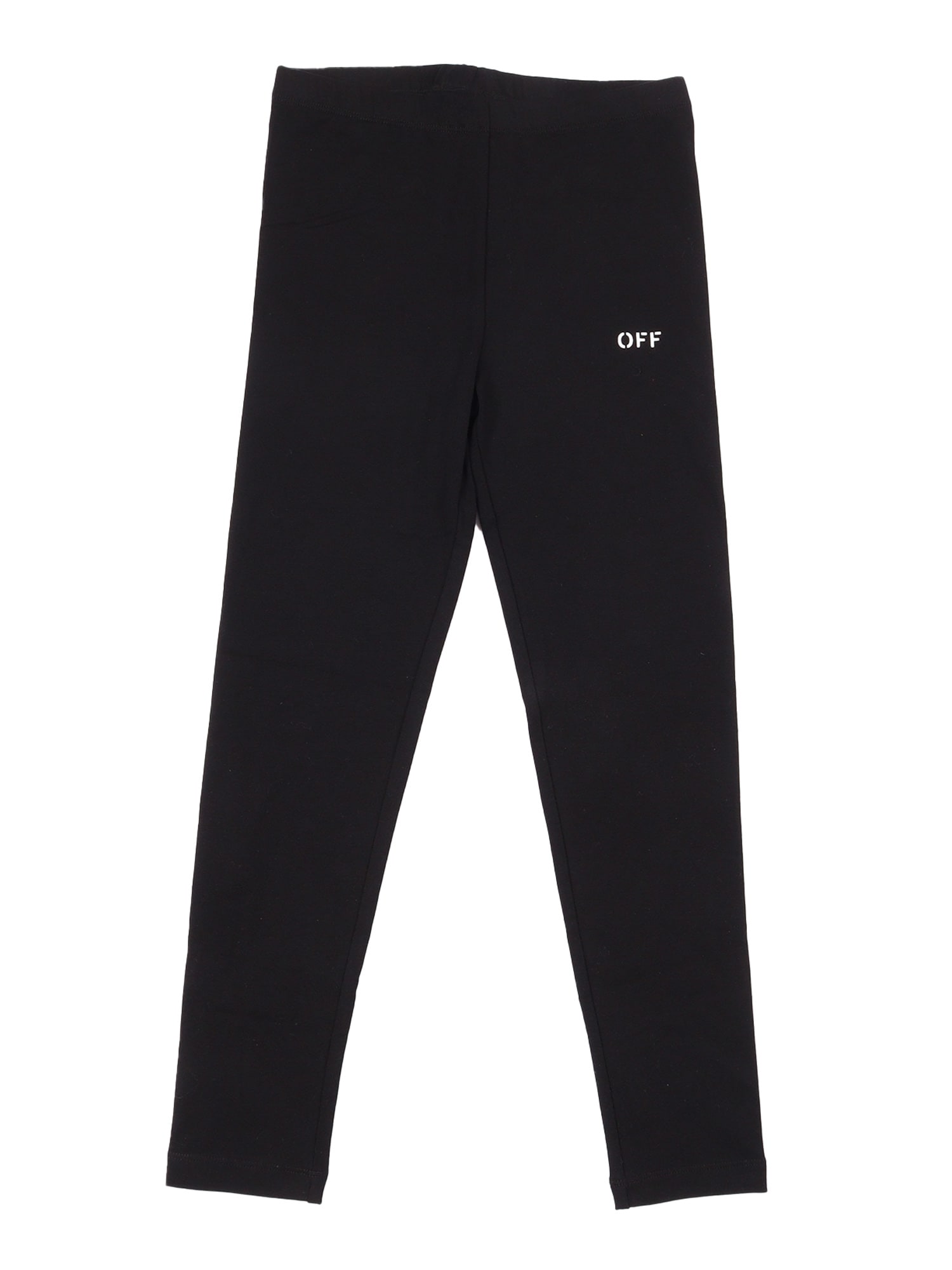 Off-white Logo-print Pants In Black