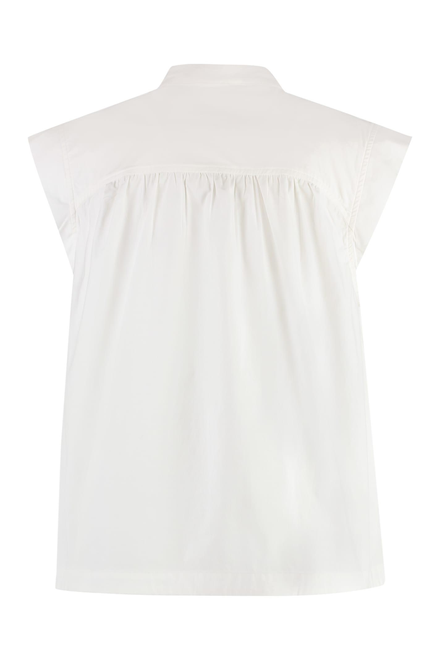 YVES SALOMON COTTON POPLIN TOP
