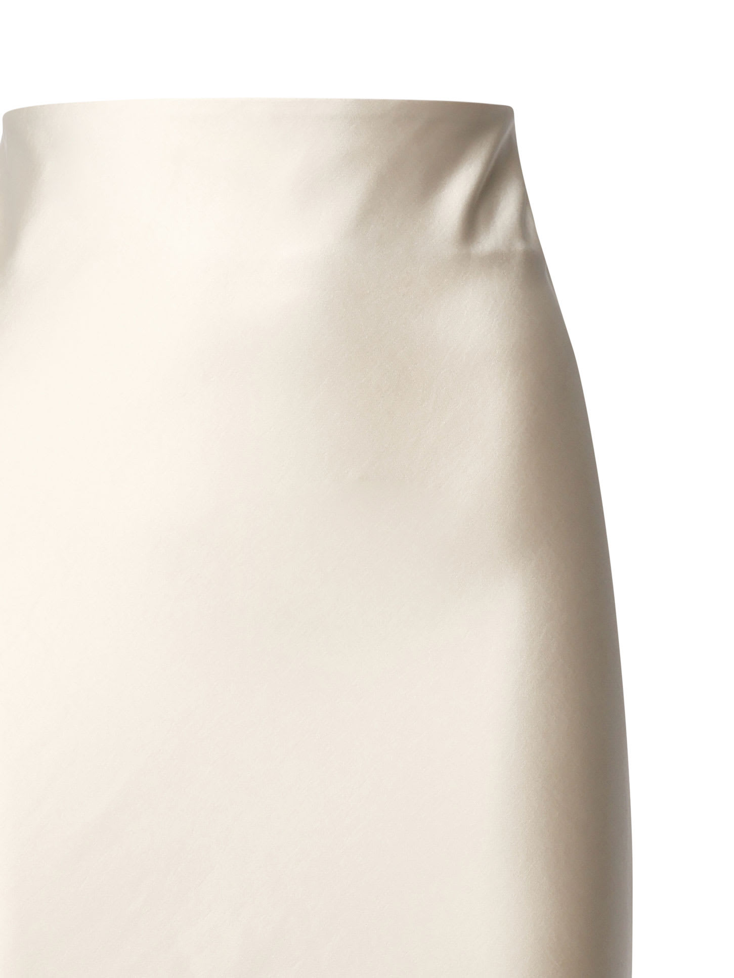 The Andamane Bias-cut Maxi Skirt In White