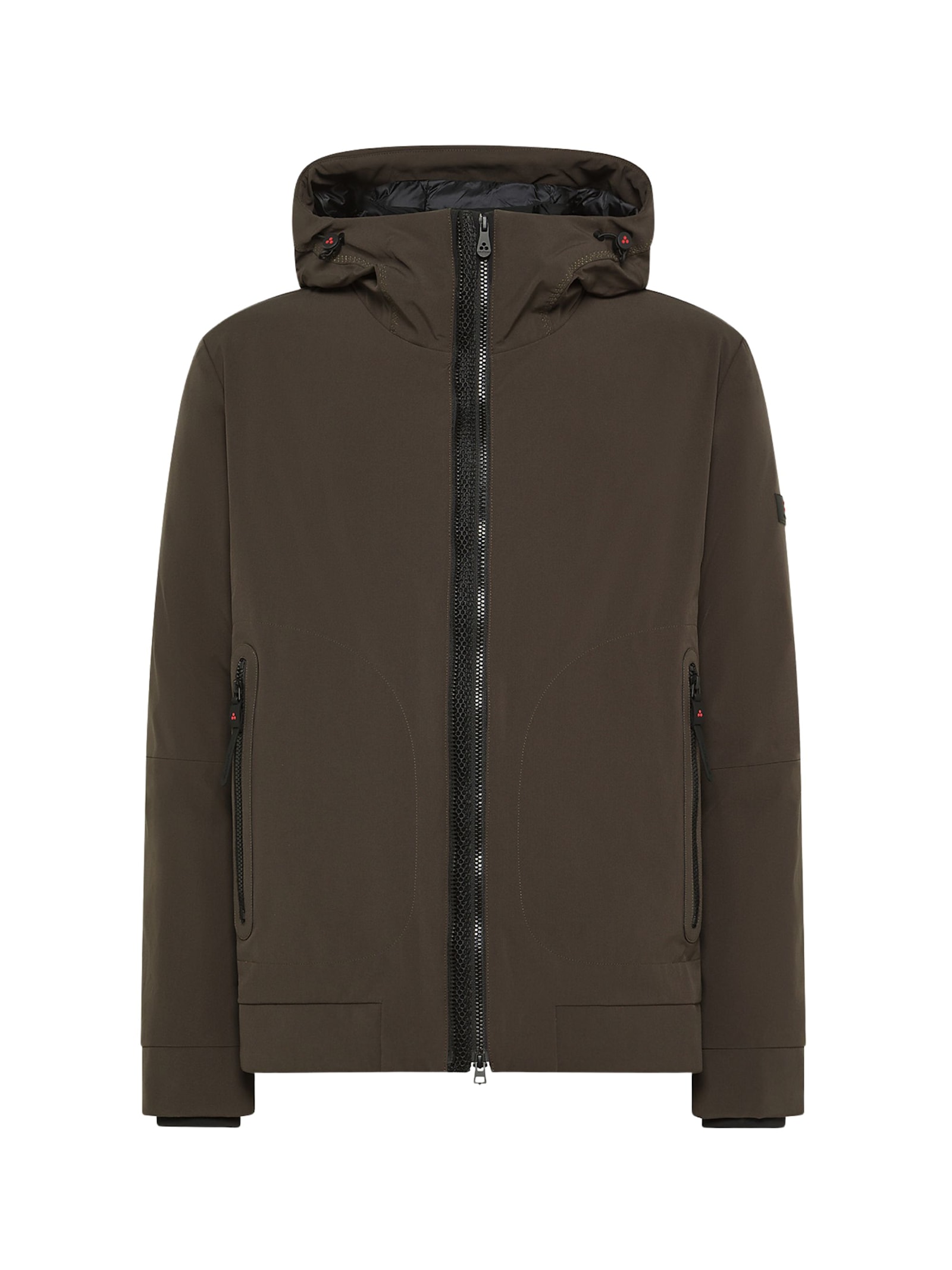 Peuterey Quilted Jacket With Hood In Brown