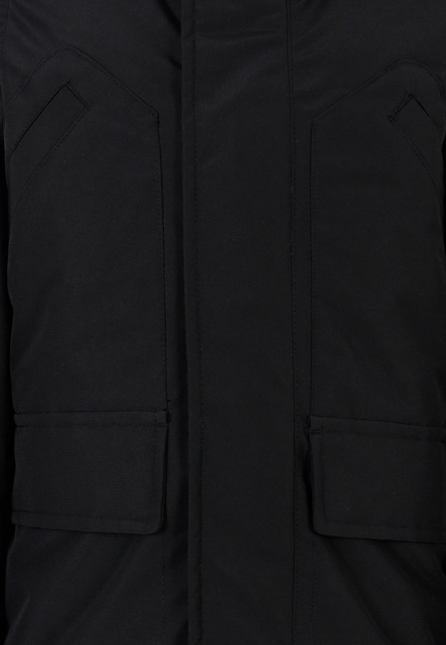 Hugo Boss Black Parka For Boy With Logo In Black
