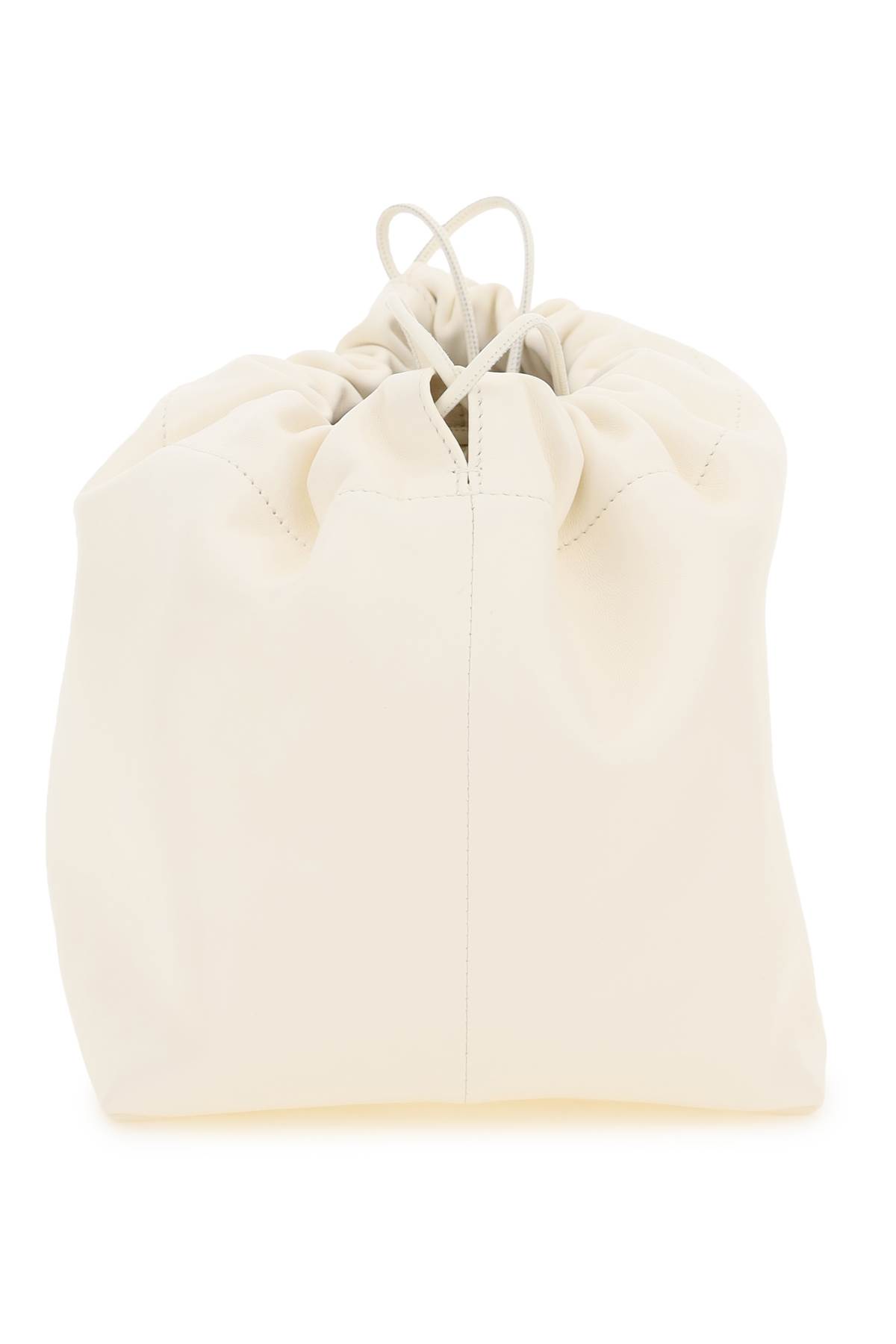 Shop Jil Sander Dumpling Crossbody Bag In Eggshell (white)