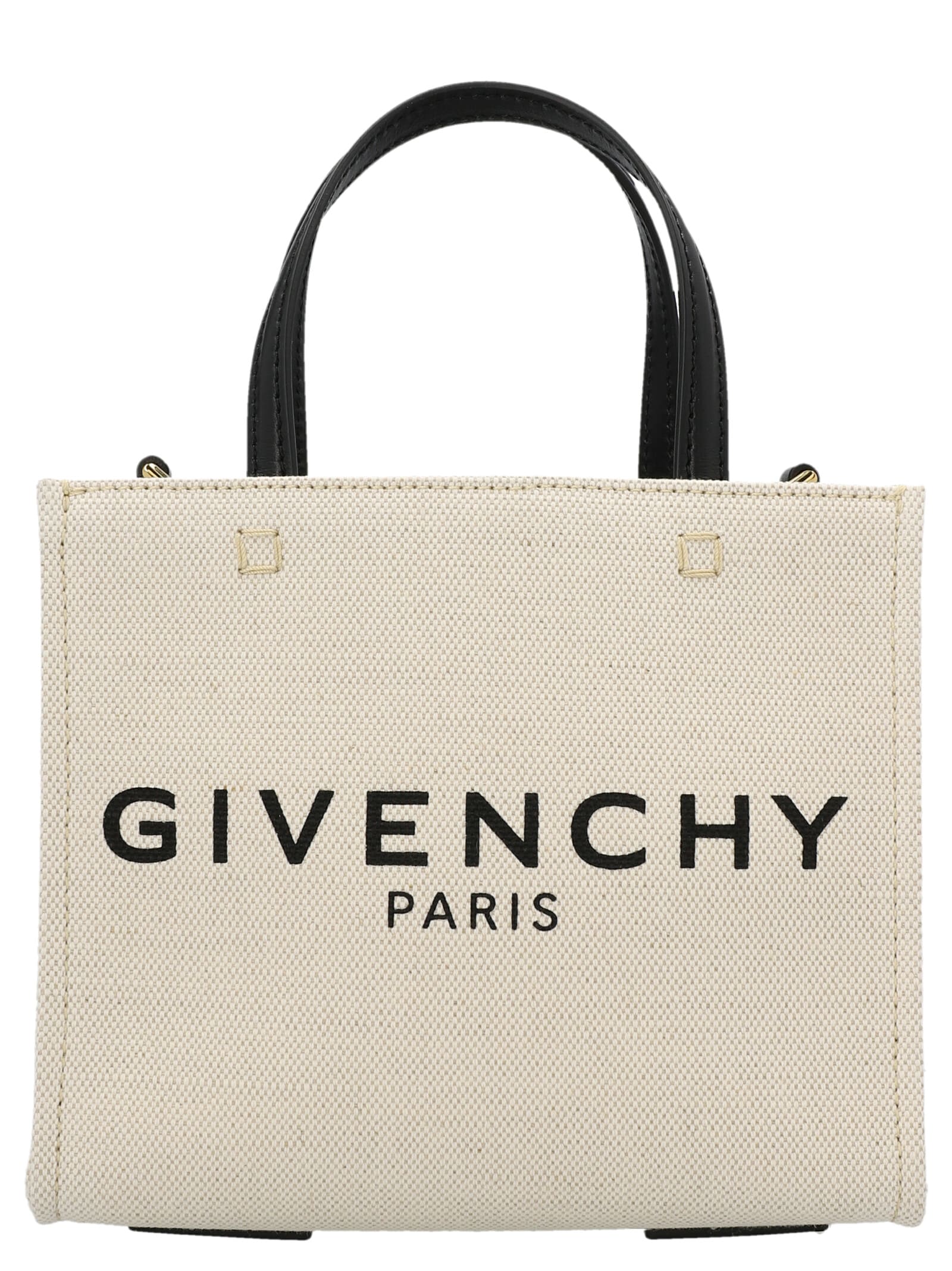Givenchy Mini Shopping Handbag In Beige